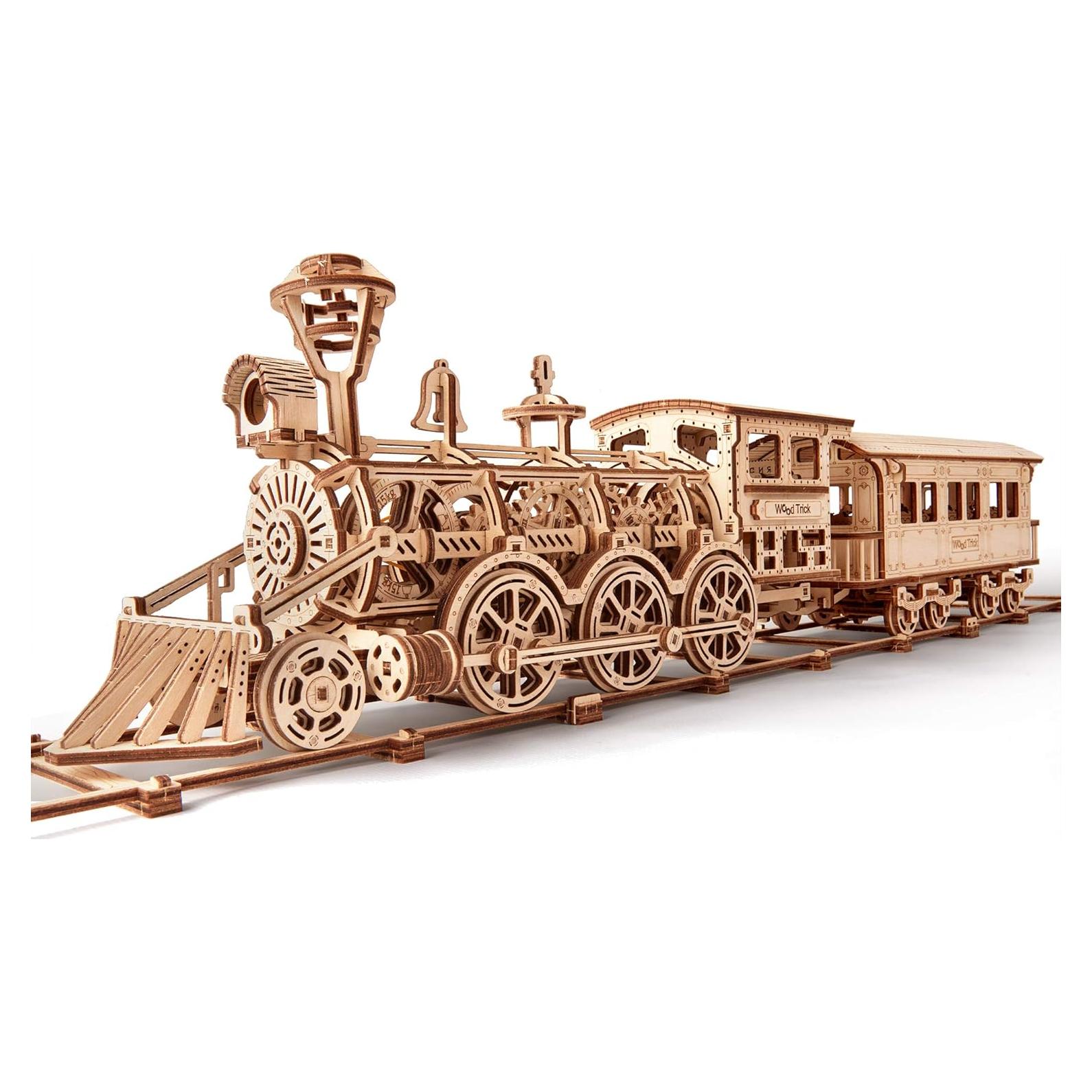 Tren de madera Wood Trick R17 - Rompecabezas 3D mecánico