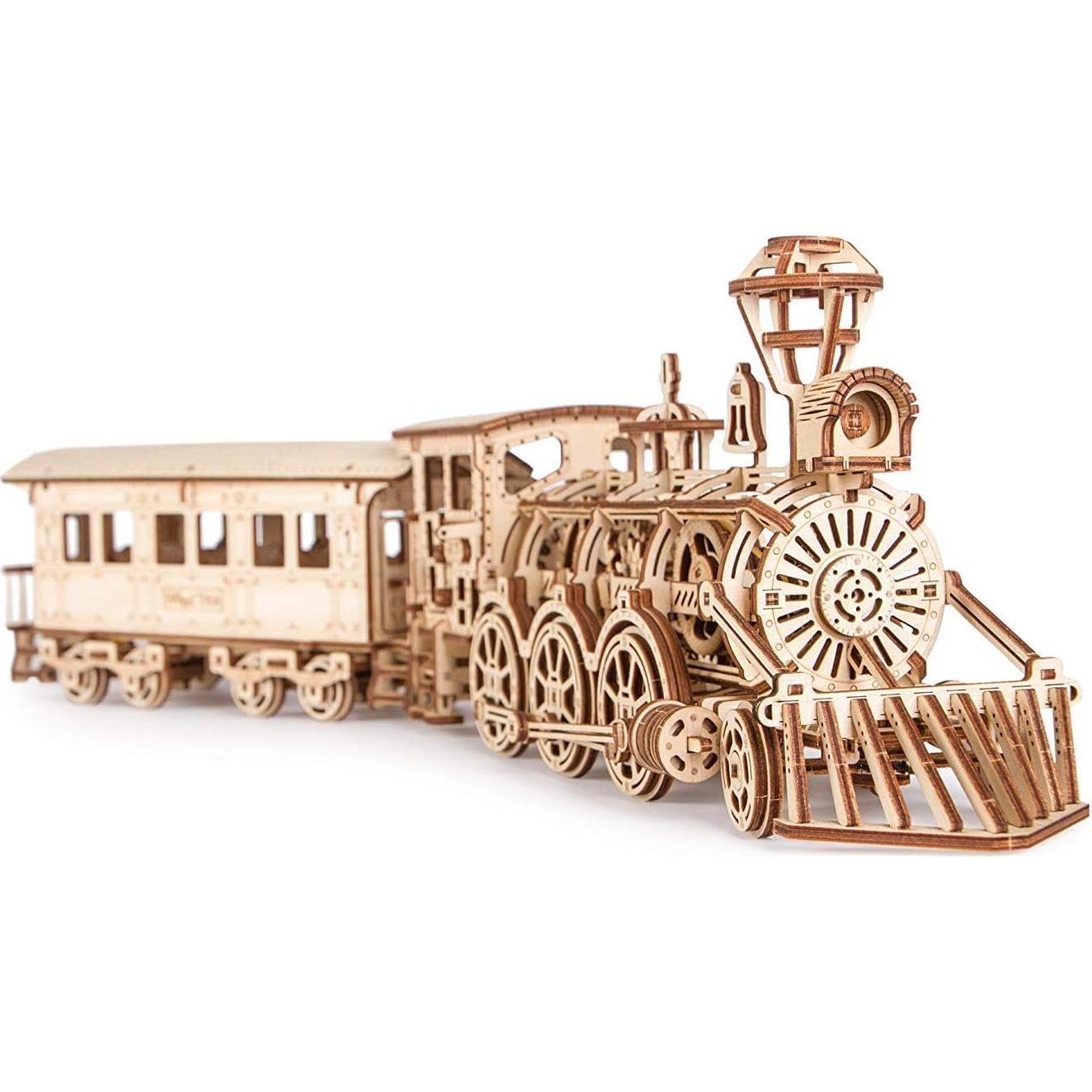 Tren de madera Wood Trick R17 - Rompecabezas 3D mecánico