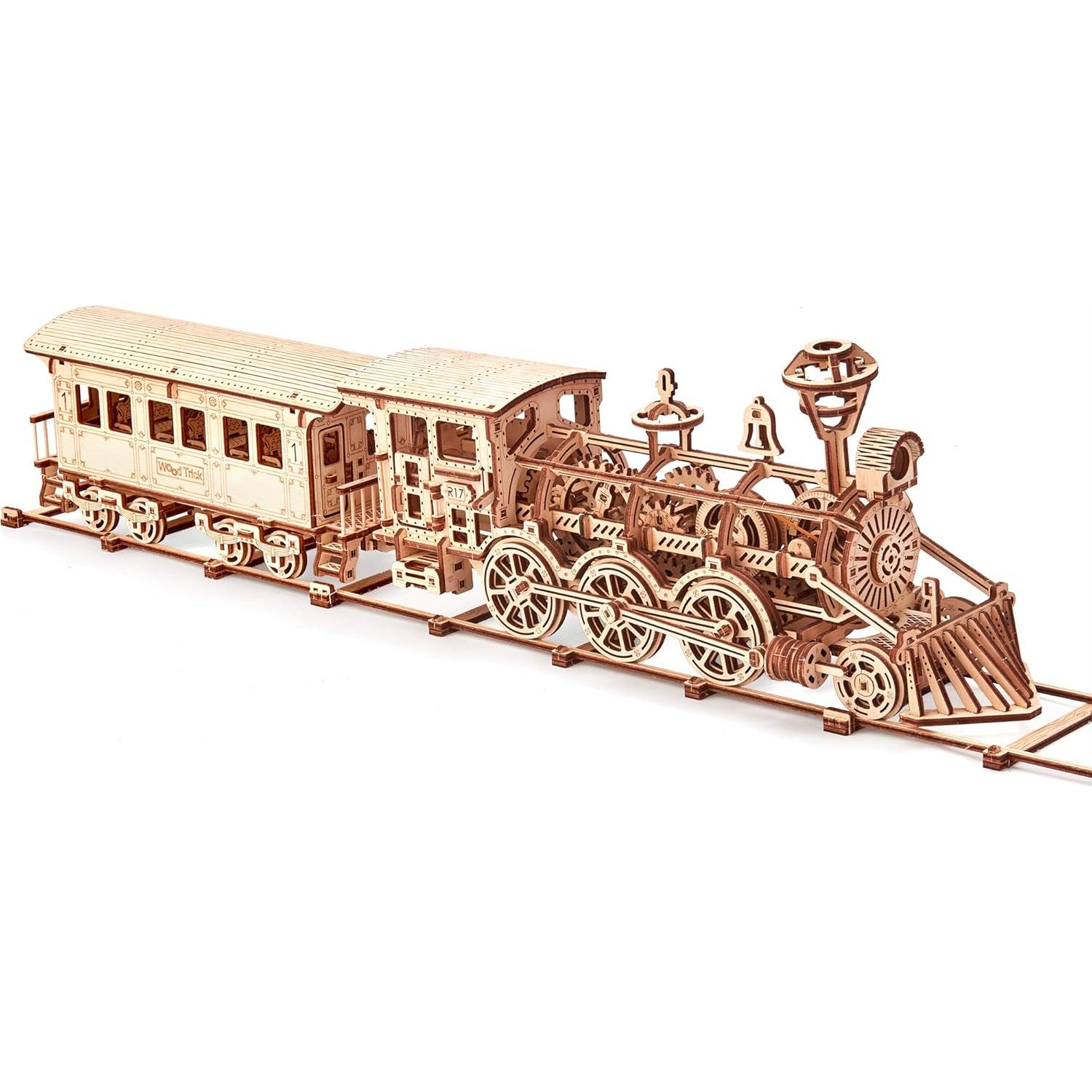 Tren de madera Wood Trick R17 - Rompecabezas 3D mecánico