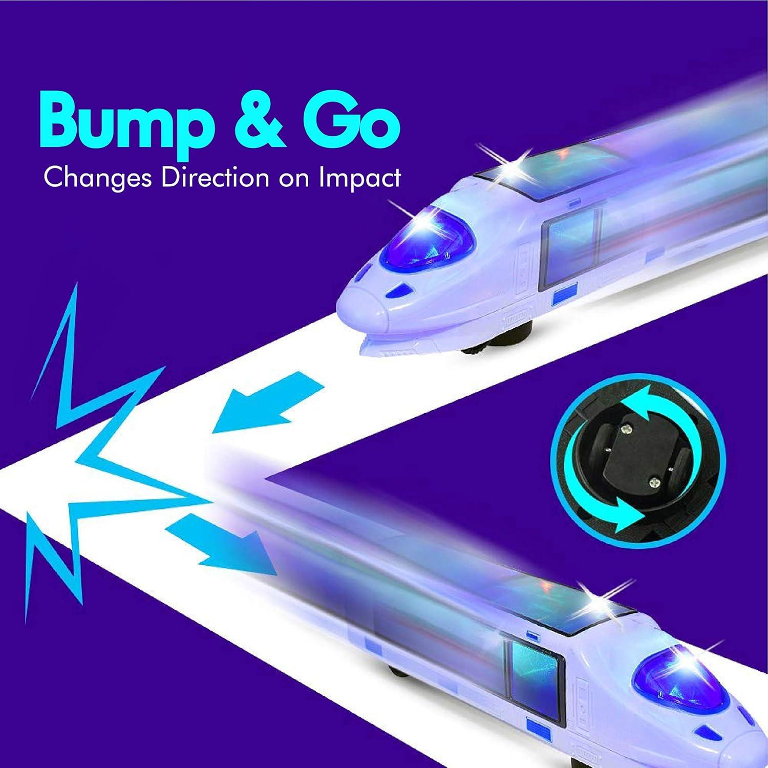 Tren Bala Eléctrico WEofrecemosloqueQUIERES 33x6.1cm con Música