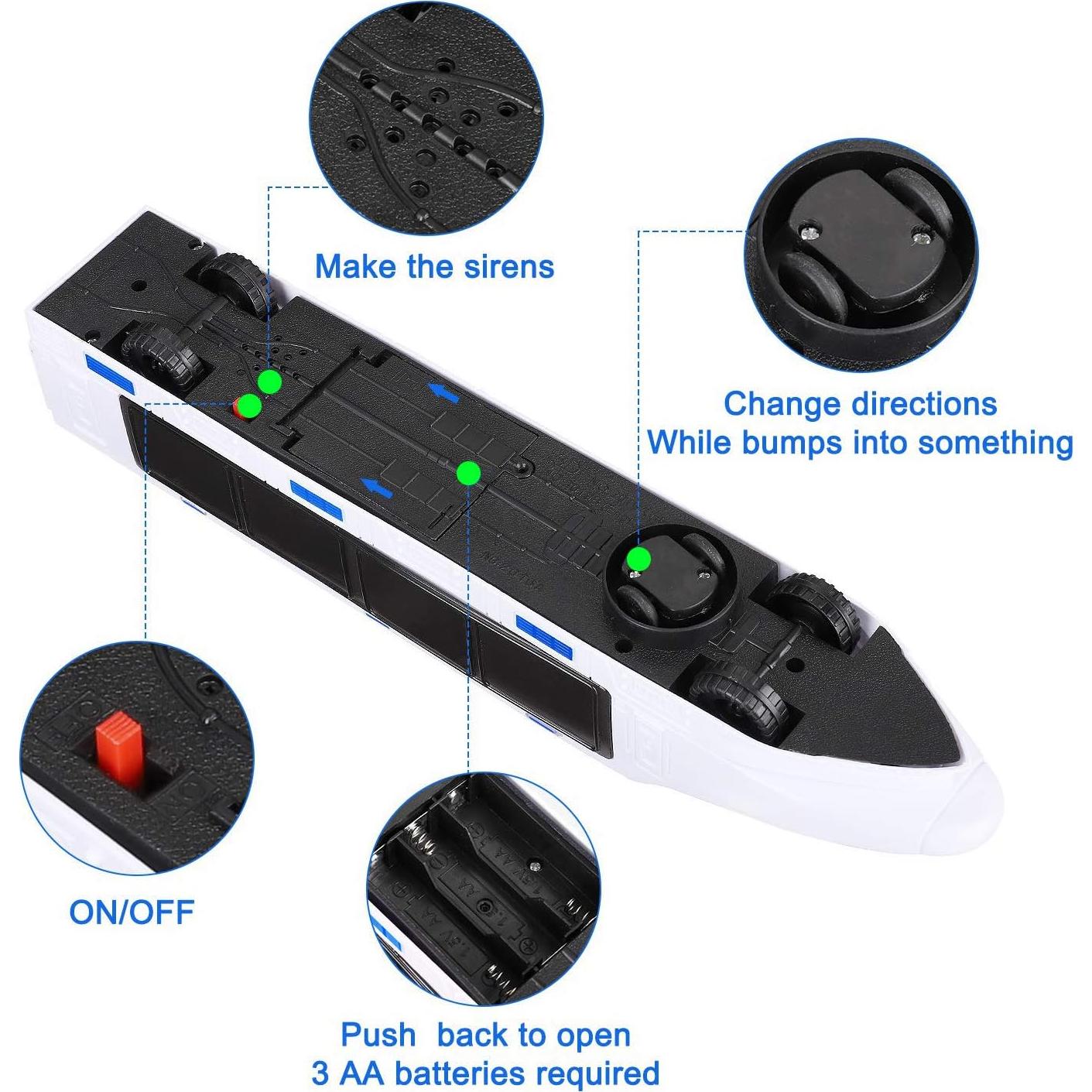 Tren Bala Eléctrico WEofrecemosloqueQUIERES 33x6.1cm con Música