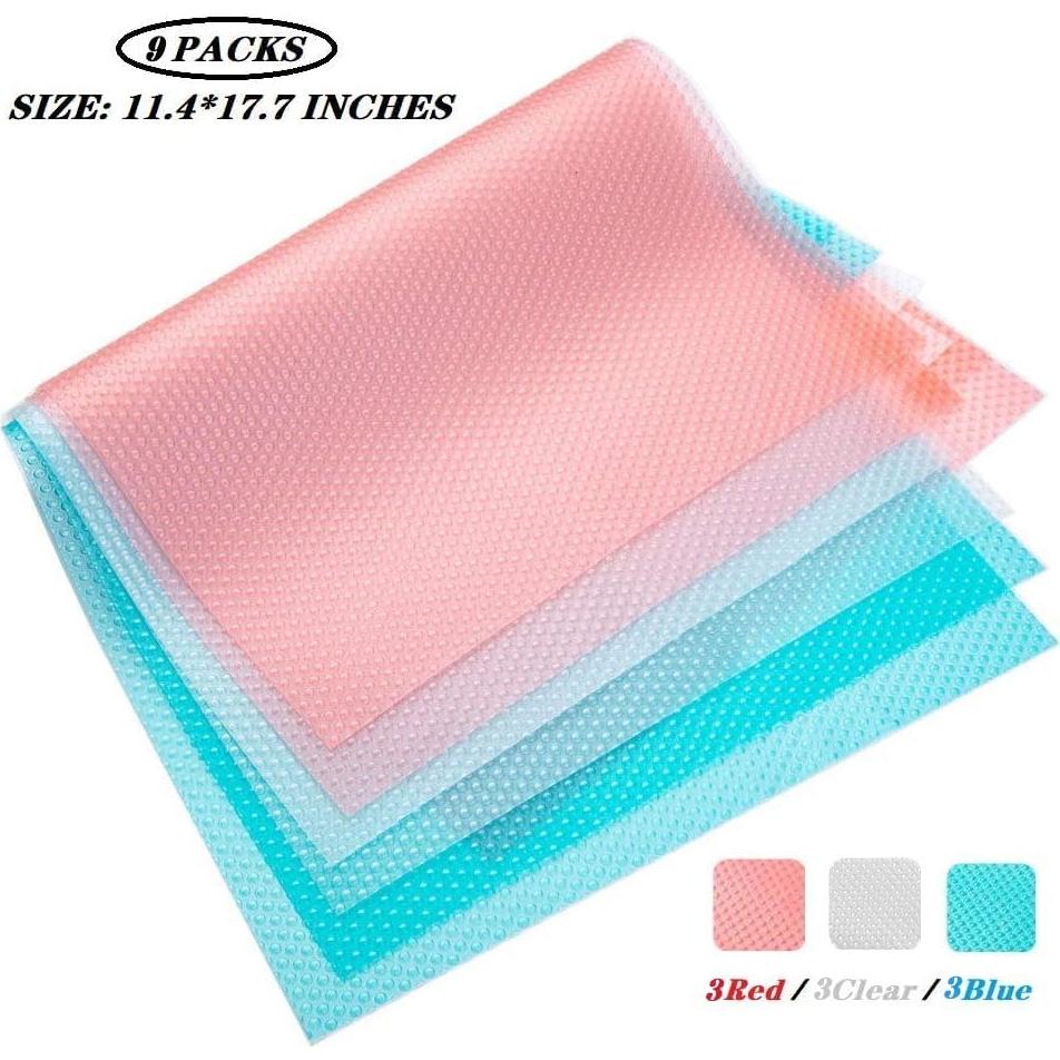 Forros de Refrigerador Bloss 9PCS Lavables Impermeables 29x43cm