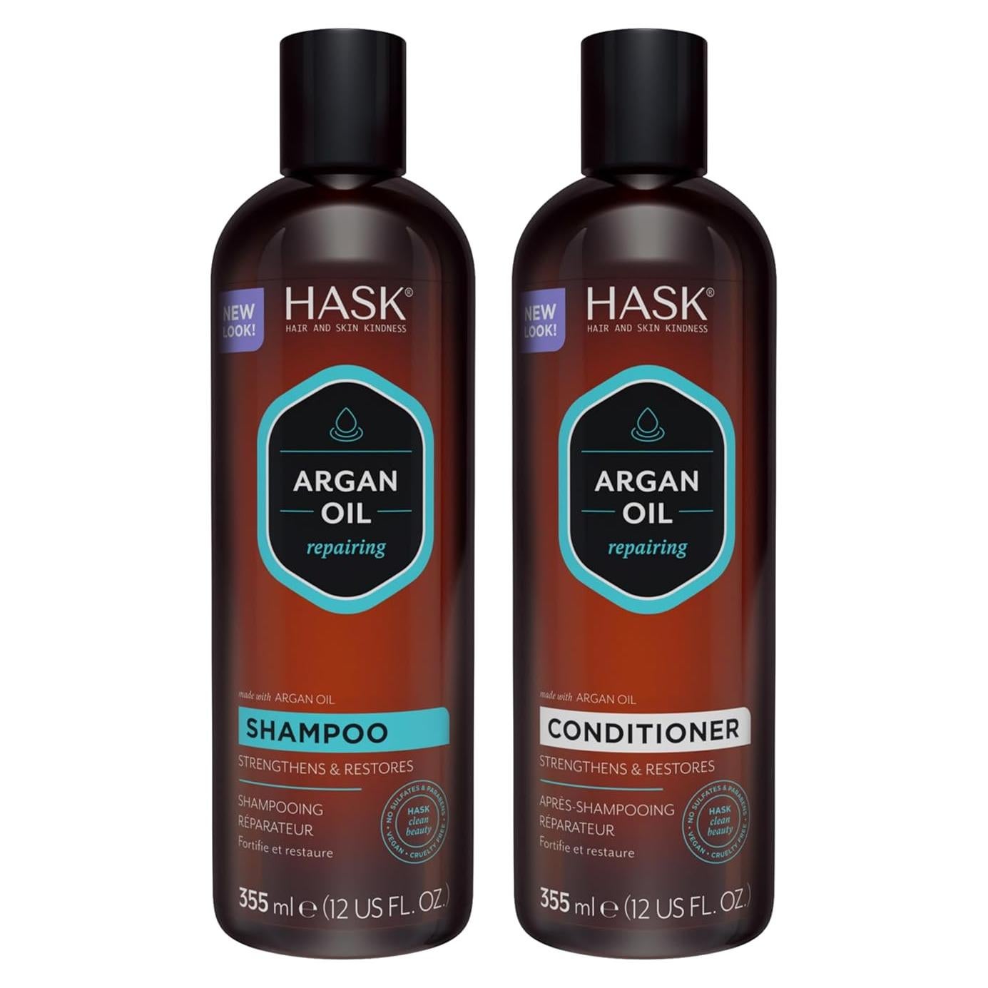 Juego de Champú y Acondicionador HASK Aceite de Argán 680g