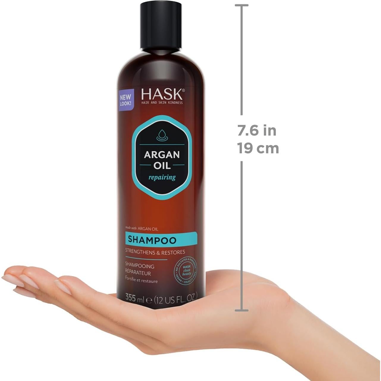 Juego de Champú y Acondicionador HASK Aceite de Argán 680g