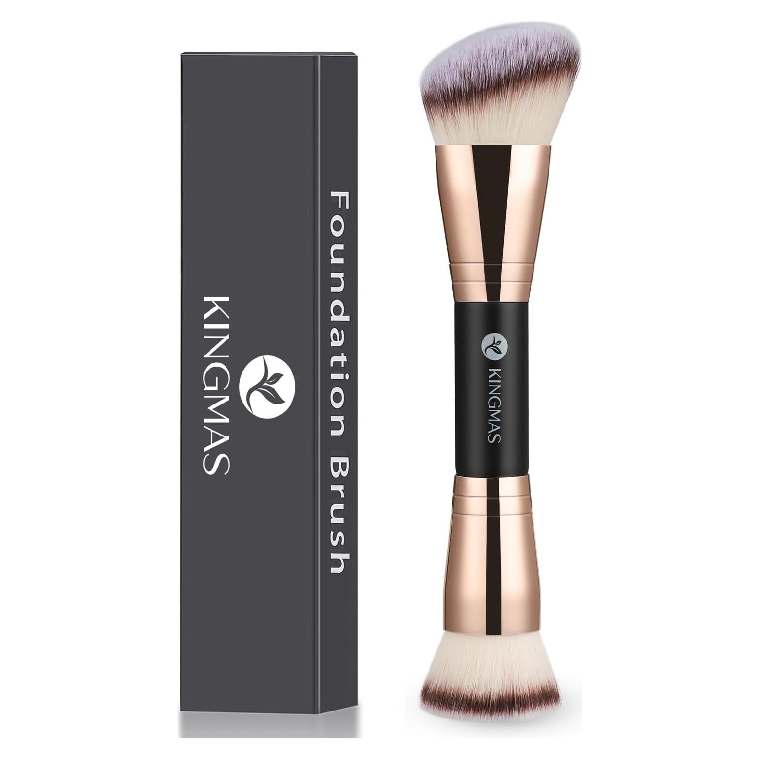 Brocha de Maquillaje KINGMAS Doble Cara Kabuki 180mm