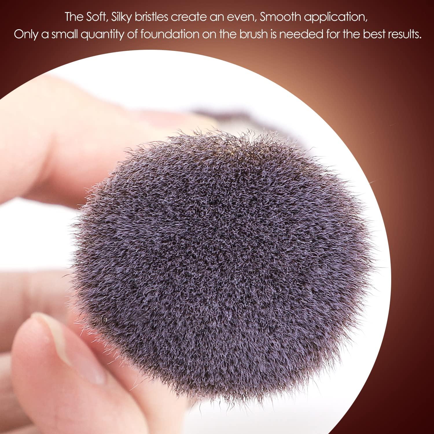 Brocha de Maquillaje KINGMAS Doble Cara Kabuki 180mm