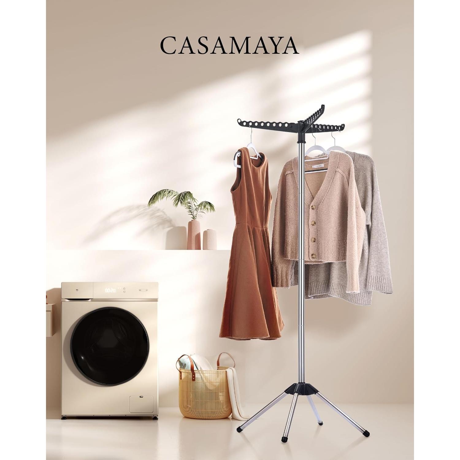 Estante para Secar Ropa Plegable CASAMAYA 150 cm Acero Inoxidable