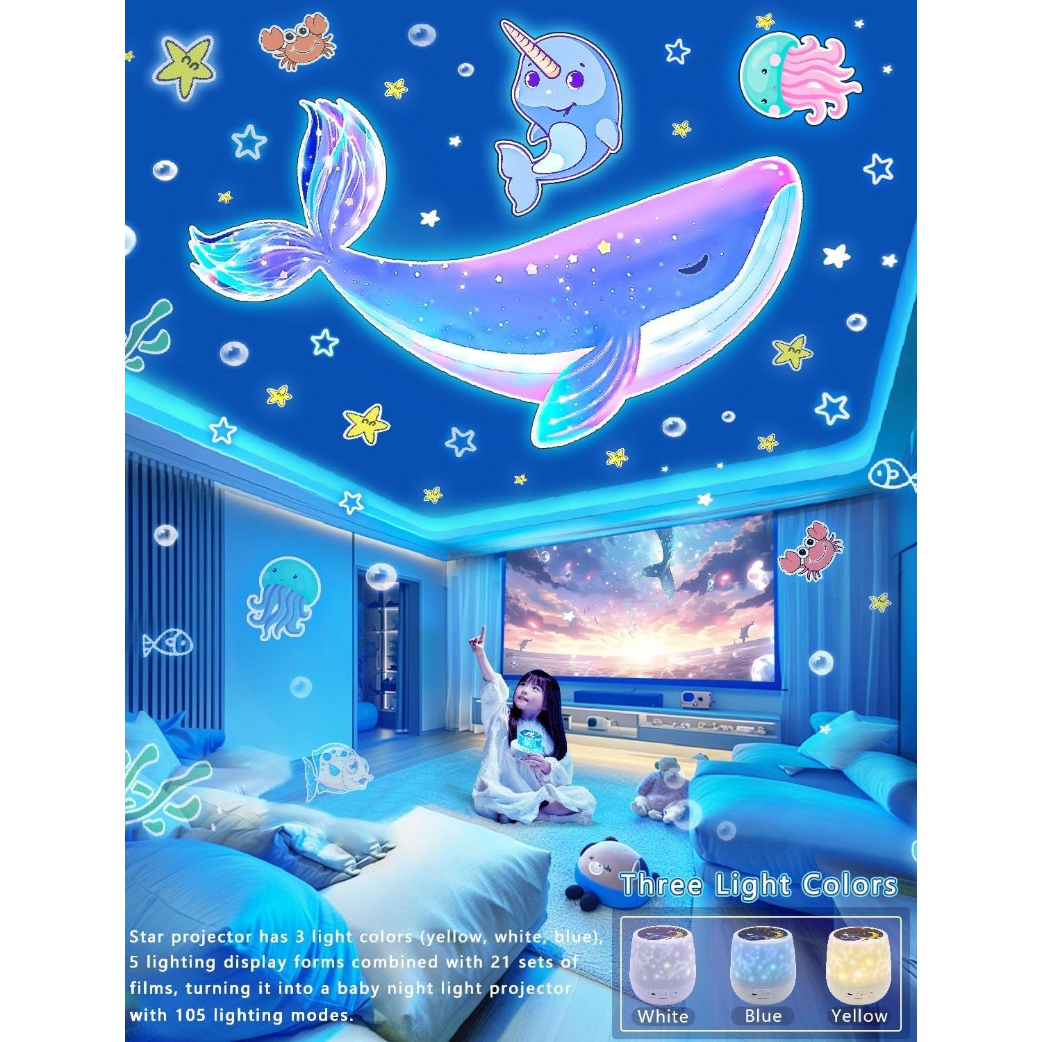 Proyector Nocturno para Niños Eigther EI-21XG 21 Juegos