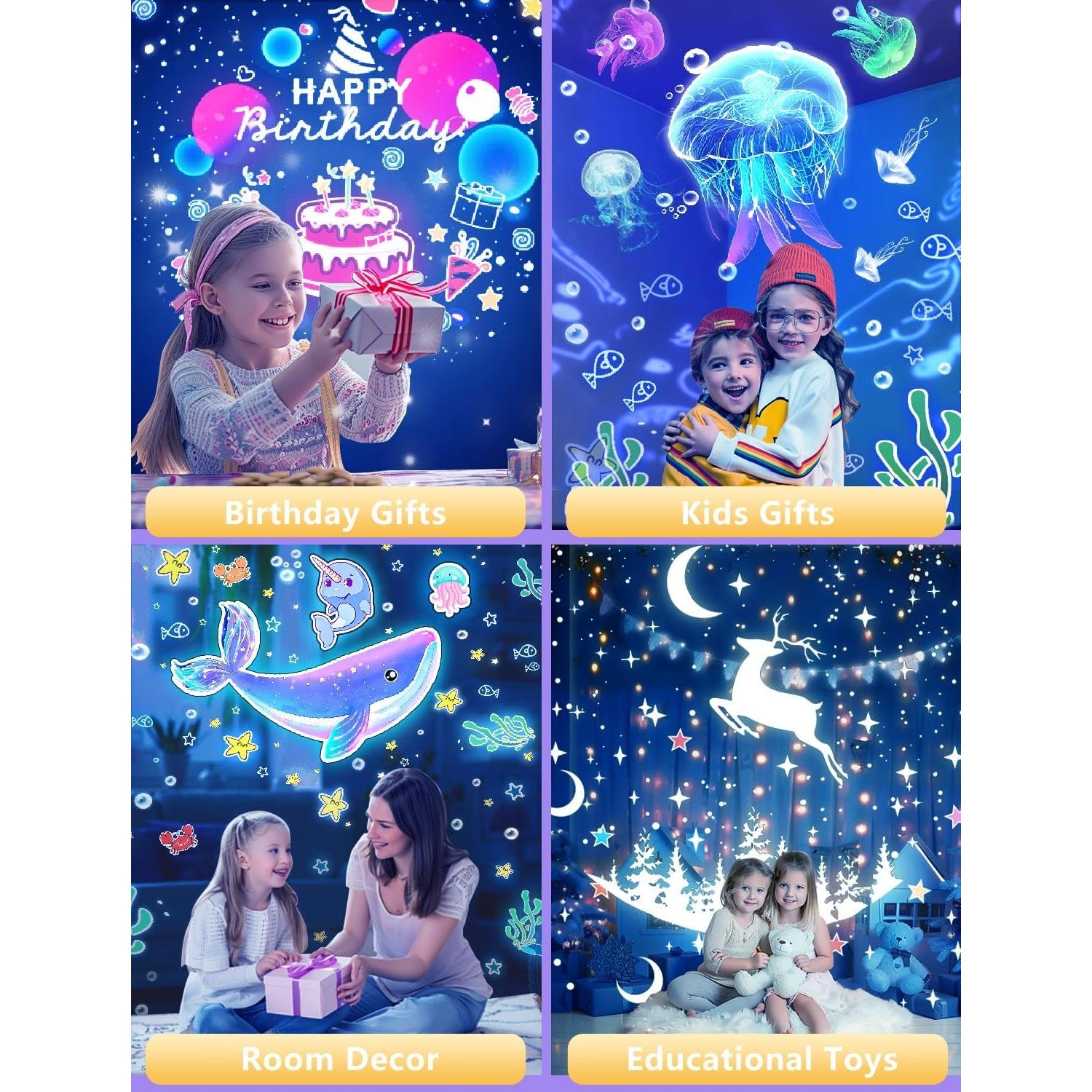 Proyector Nocturno para Niños Eigther EI-21XG 21 Juegos