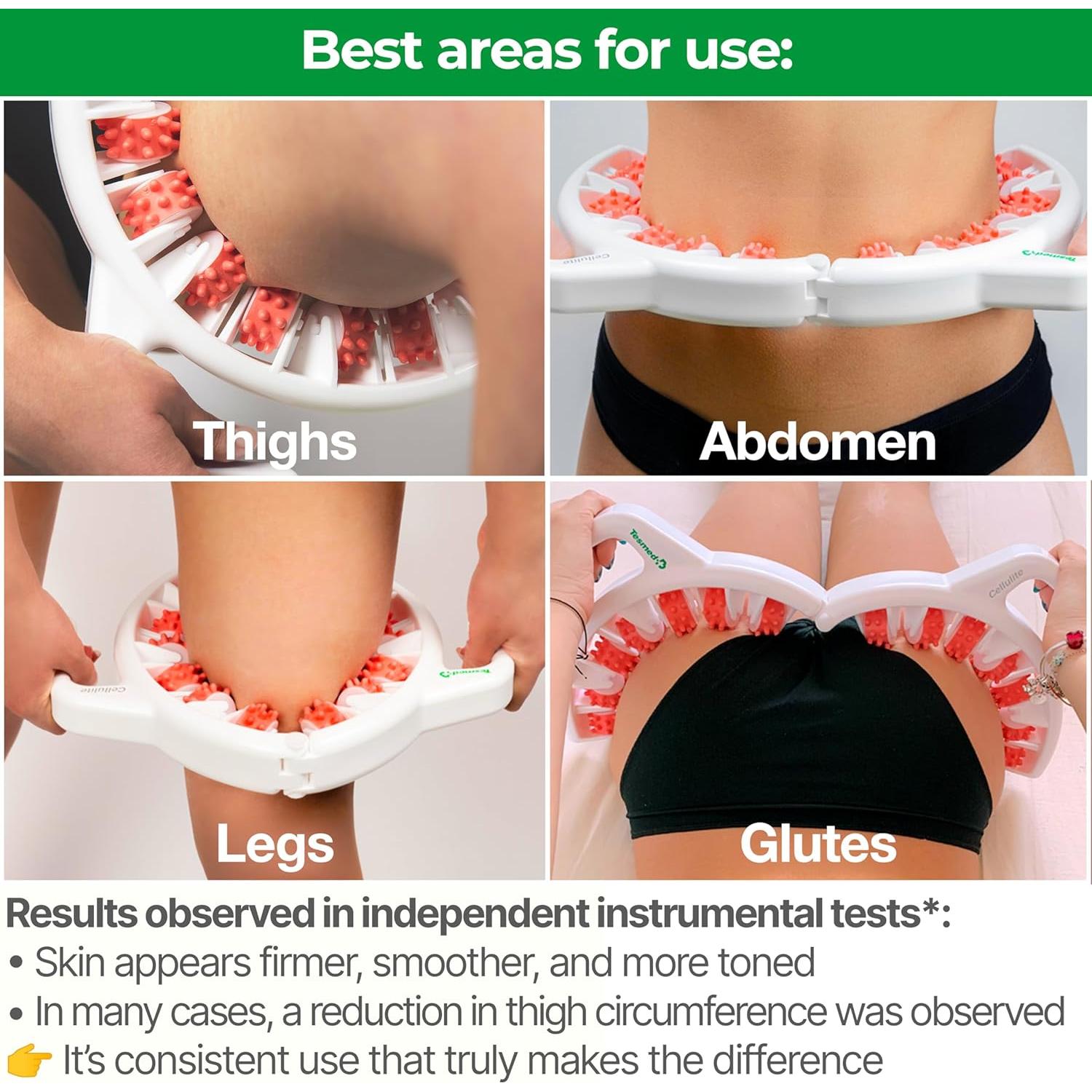 Masajador Manual Anticelulitis TESMED Rose - Hecho en Italia