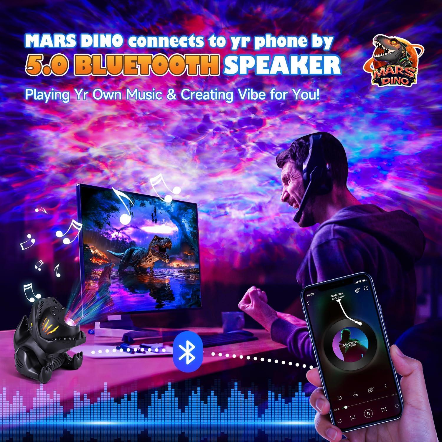 Proyector de Galaxia Dinosaurio TK.CO. 316 Iluminaciones 22 Sonidos