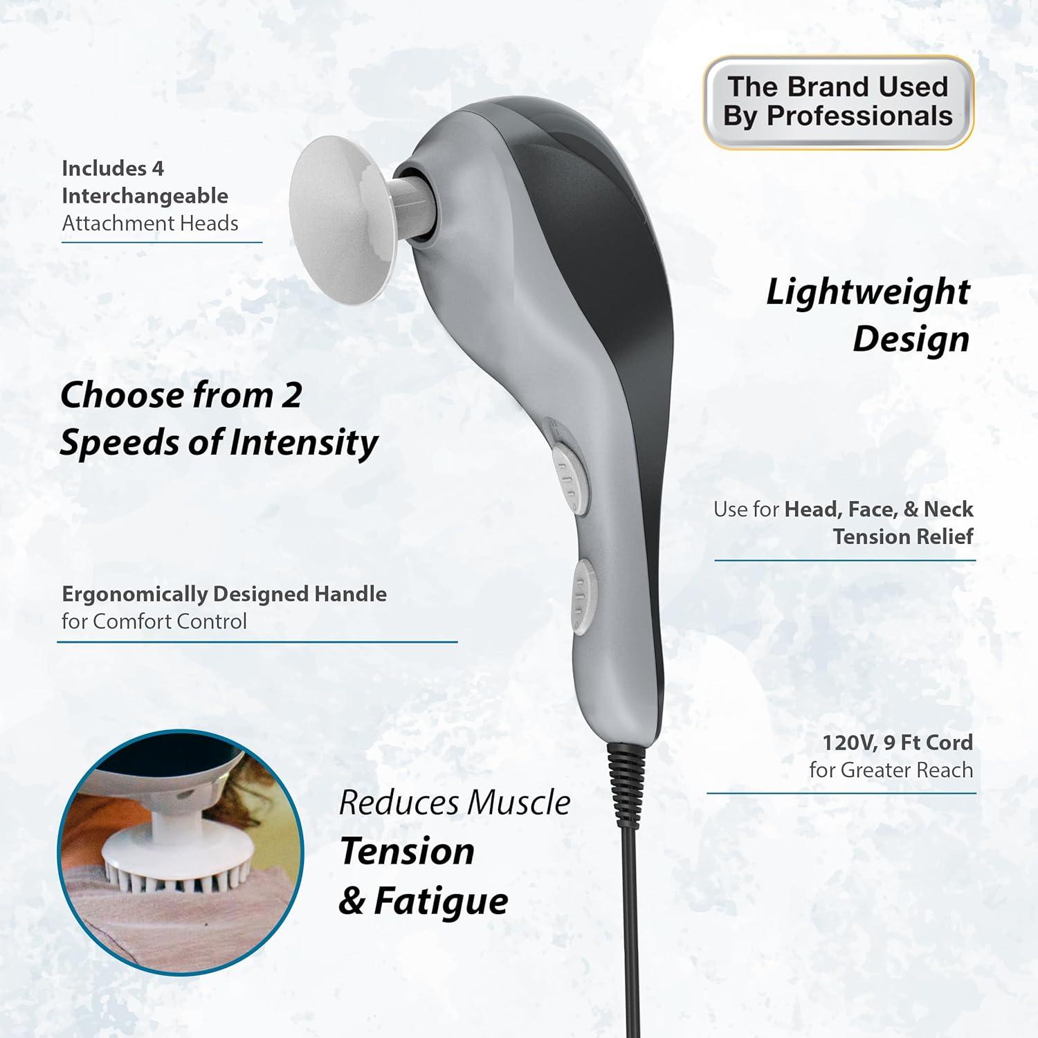 Masajeador Vibratorio Wahl 4120-600 con 4 Accesorios