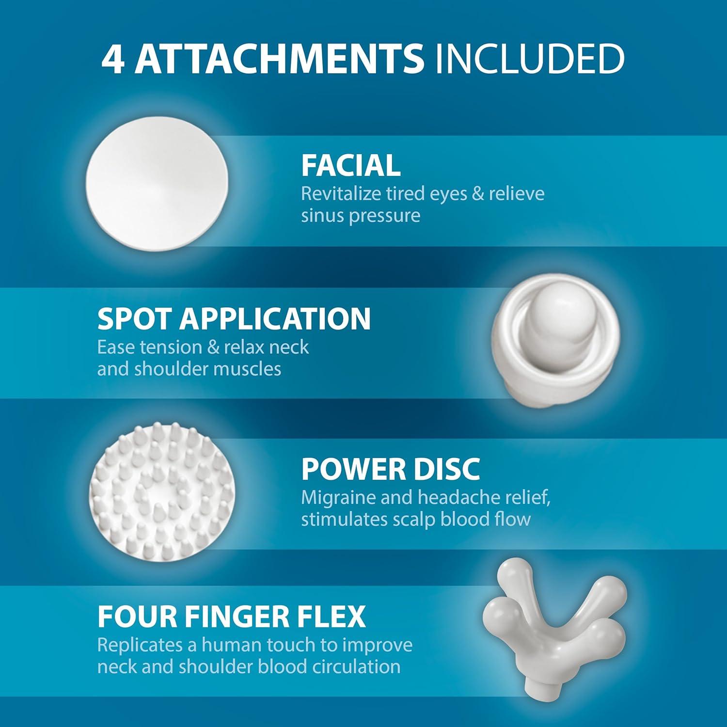 Masajeador Vibratorio Wahl 4120-600 con 4 Accesorios