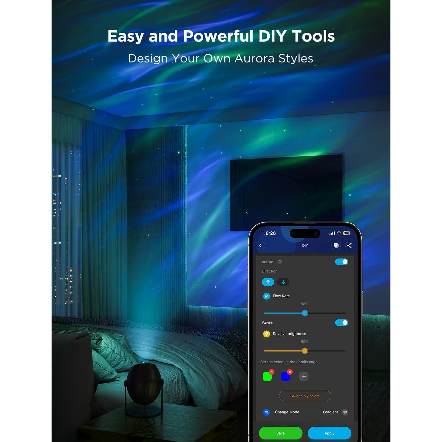 Proyector de Luz Estelar Govee H6093 con 16 Millones de Colores