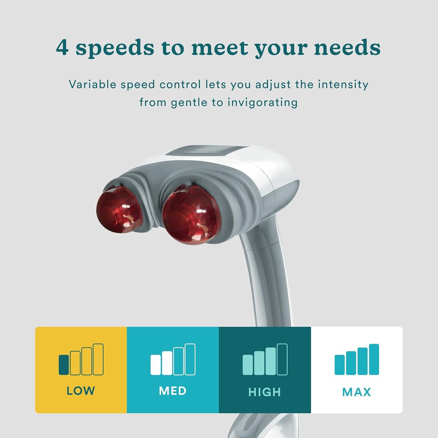 Masajeador de Espalda HoMedics HHP-351 con Calor y Nodos