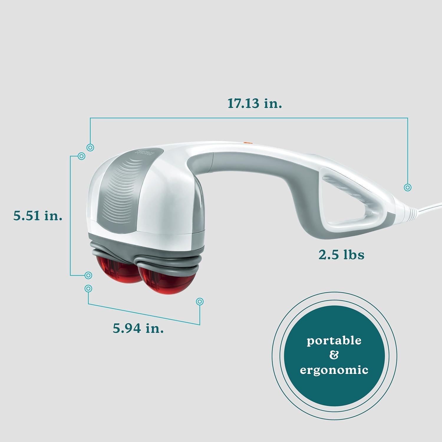 Masajeador de Espalda HoMedics HHP-351 con Calor y Nodos