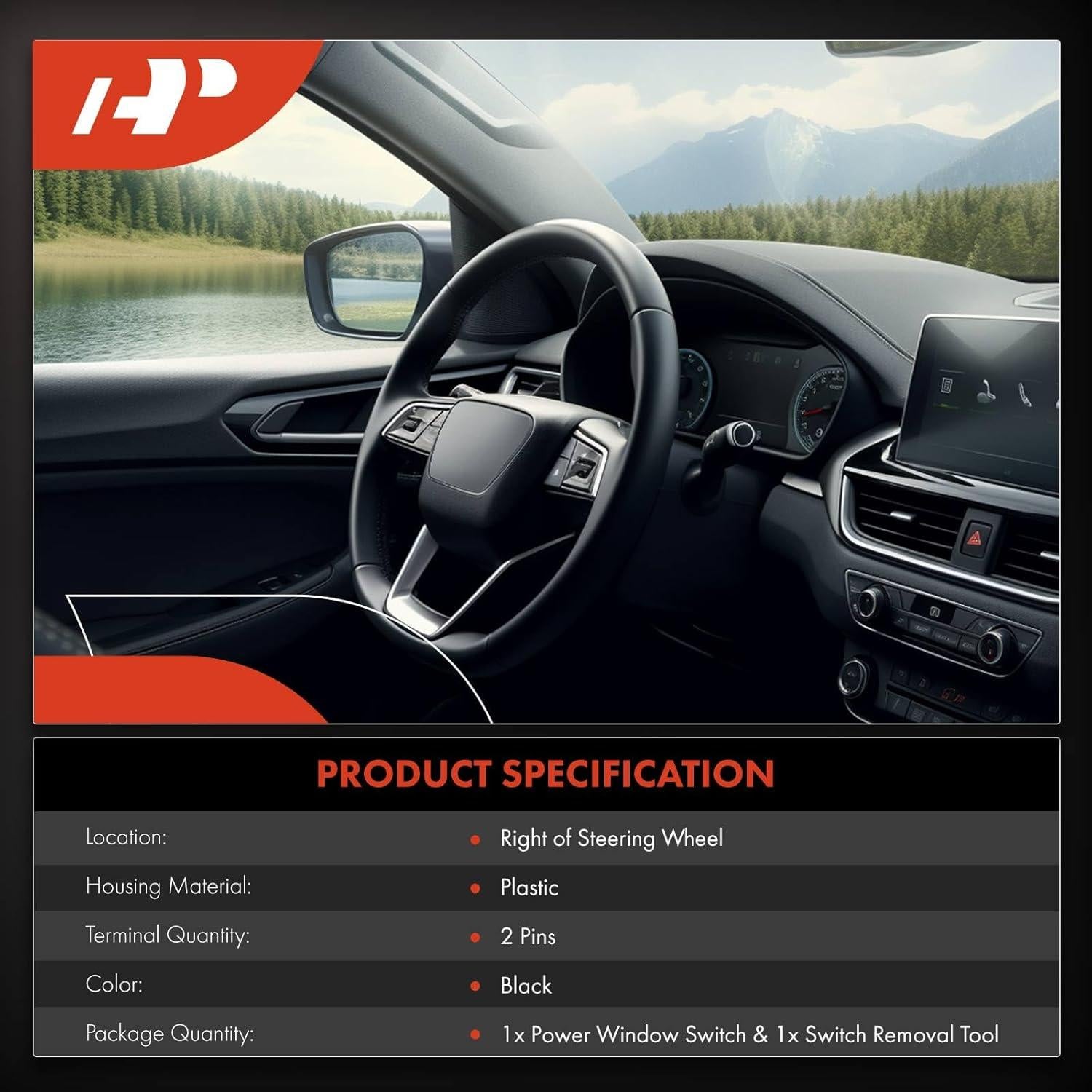 Interruptor de Audio Volante A-Premium Chrysler/Dodge 2001-2015