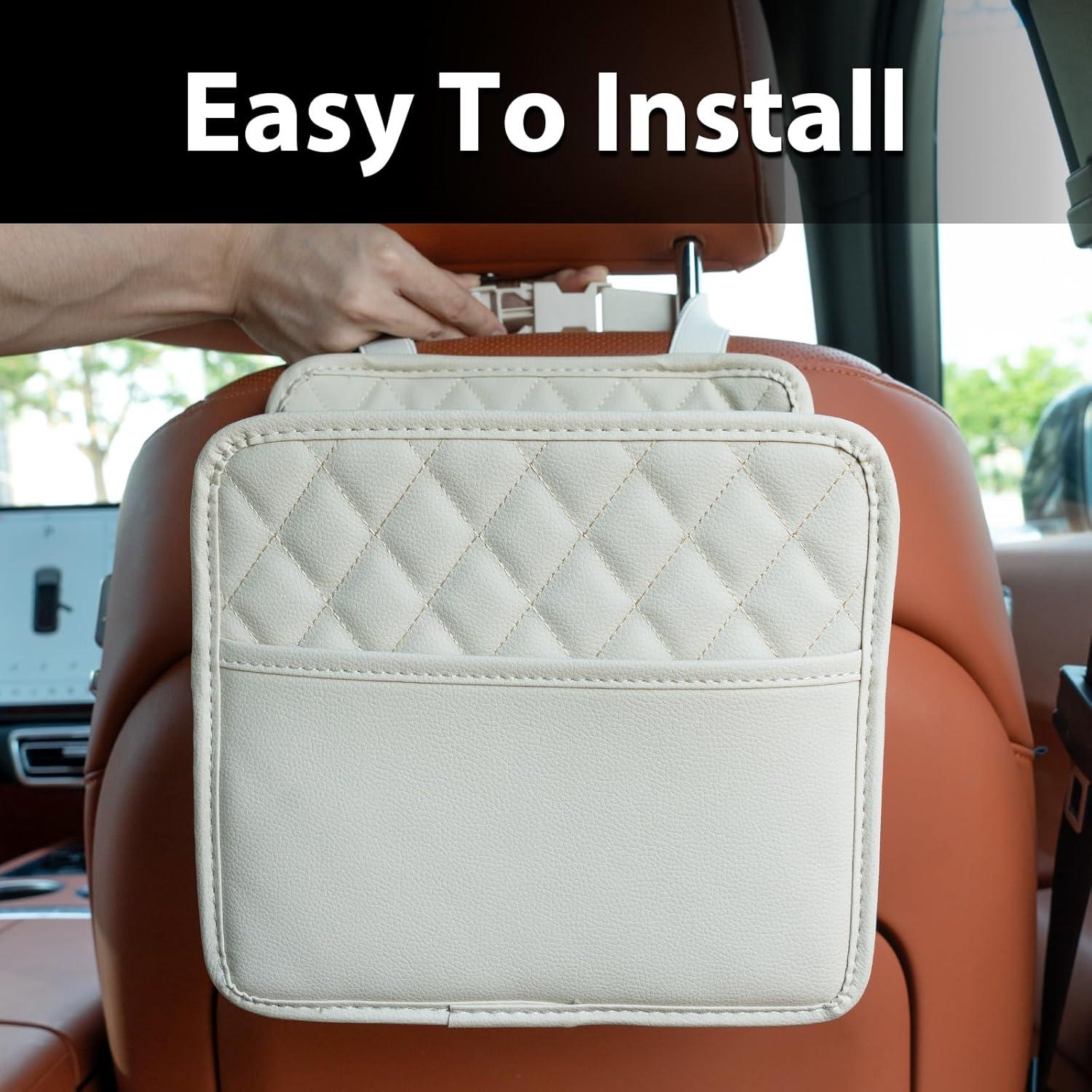 Organizador de Asiento de Auto FrgKbTm Beige 24.9x22.6cm