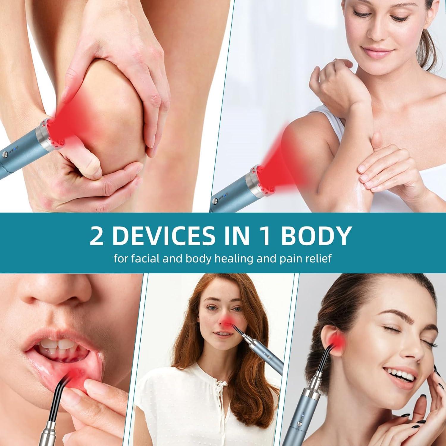 Terapia de Luz Roja TherapSky 2 en 1 para Alivio del Dolor