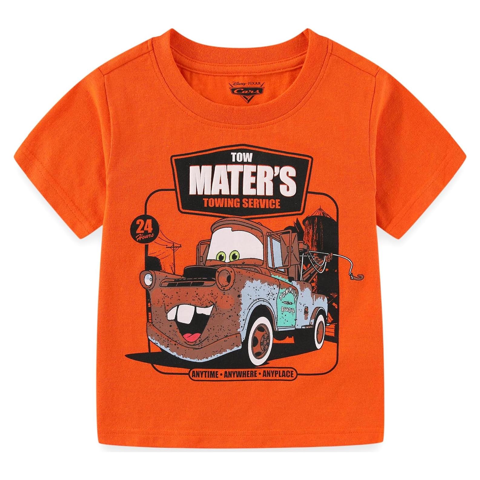 Camiseta de Manga Corta Disney Cars Mater para Niños 2T Naranja