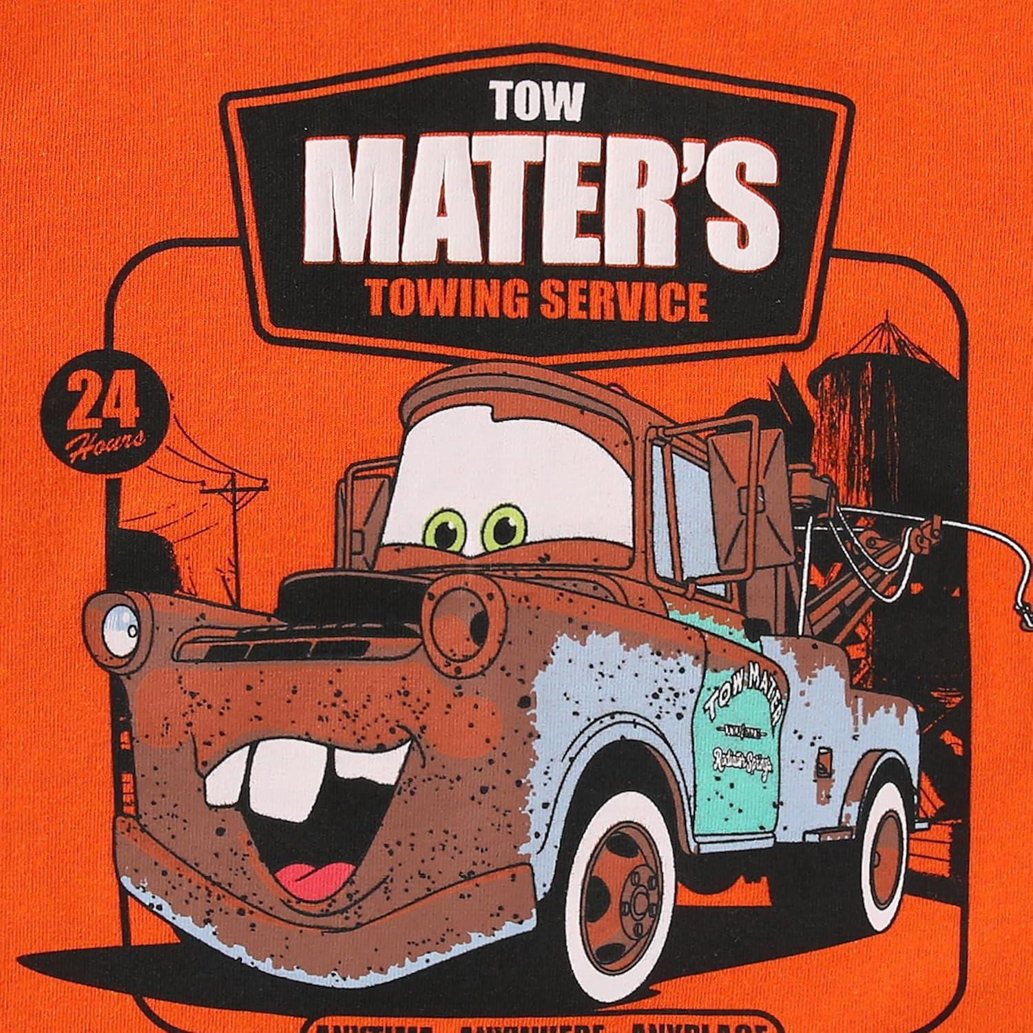 Camiseta de Manga Corta Disney Cars Mater para Niños 2T Naranja