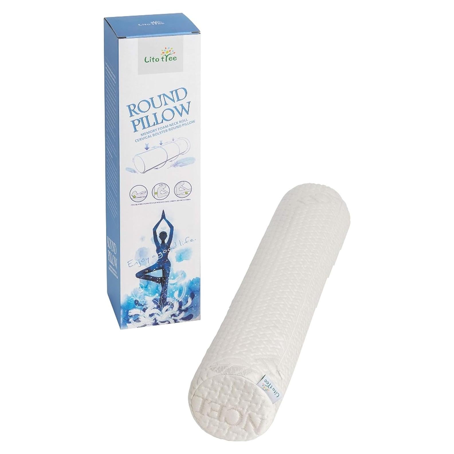 Almohada Redonda LitoTree 45.7x8.9 cm Espuma Viscoelástica