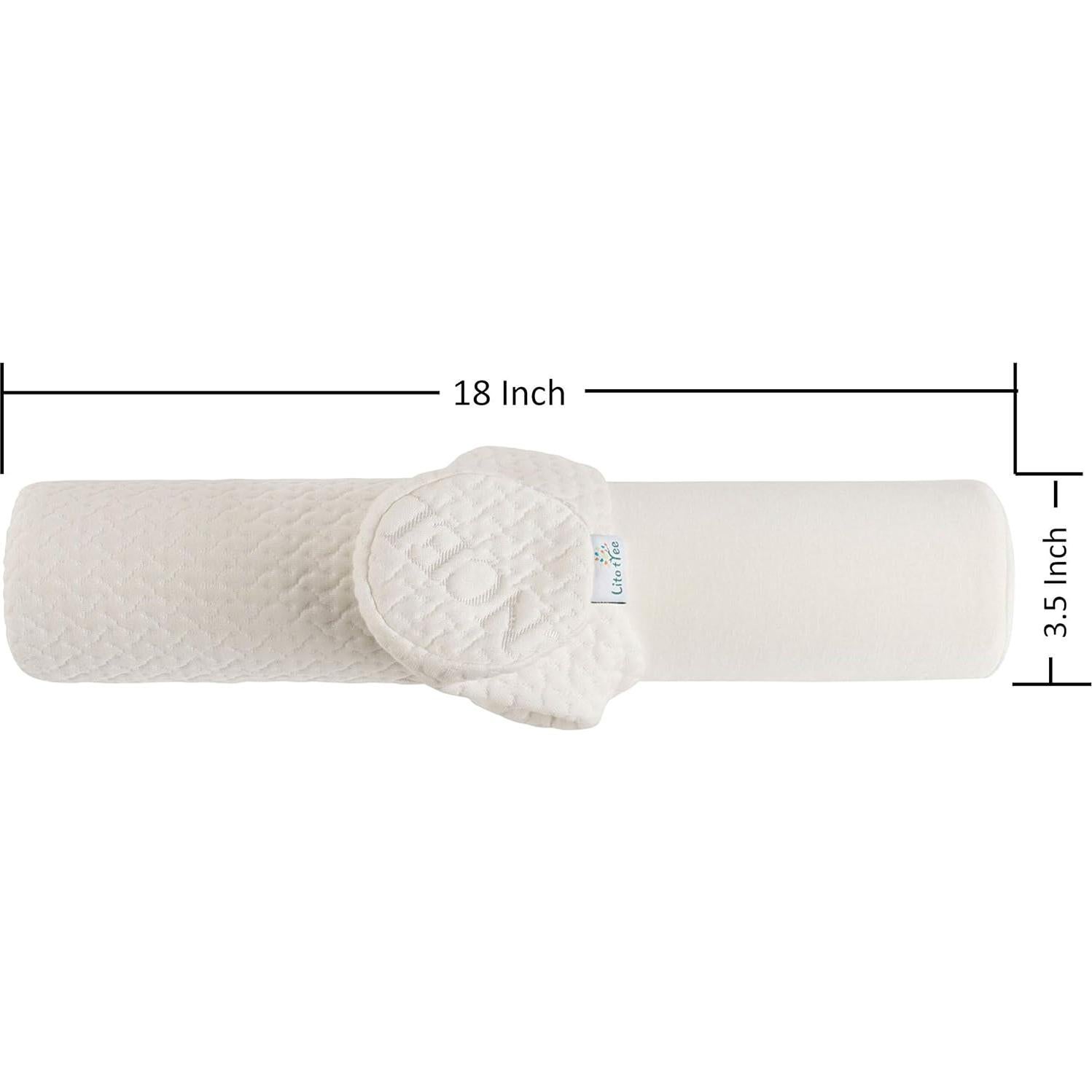 Almohada Redonda LitoTree 45.7x8.9 cm Espuma Viscoelástica