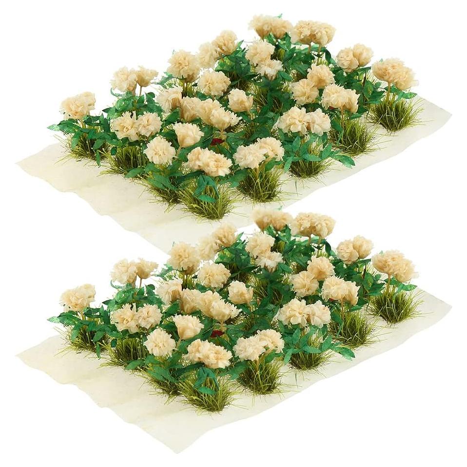 Yetaha 40 Racimos de Flores Artificiales Gardenia Blancas Miniaturas