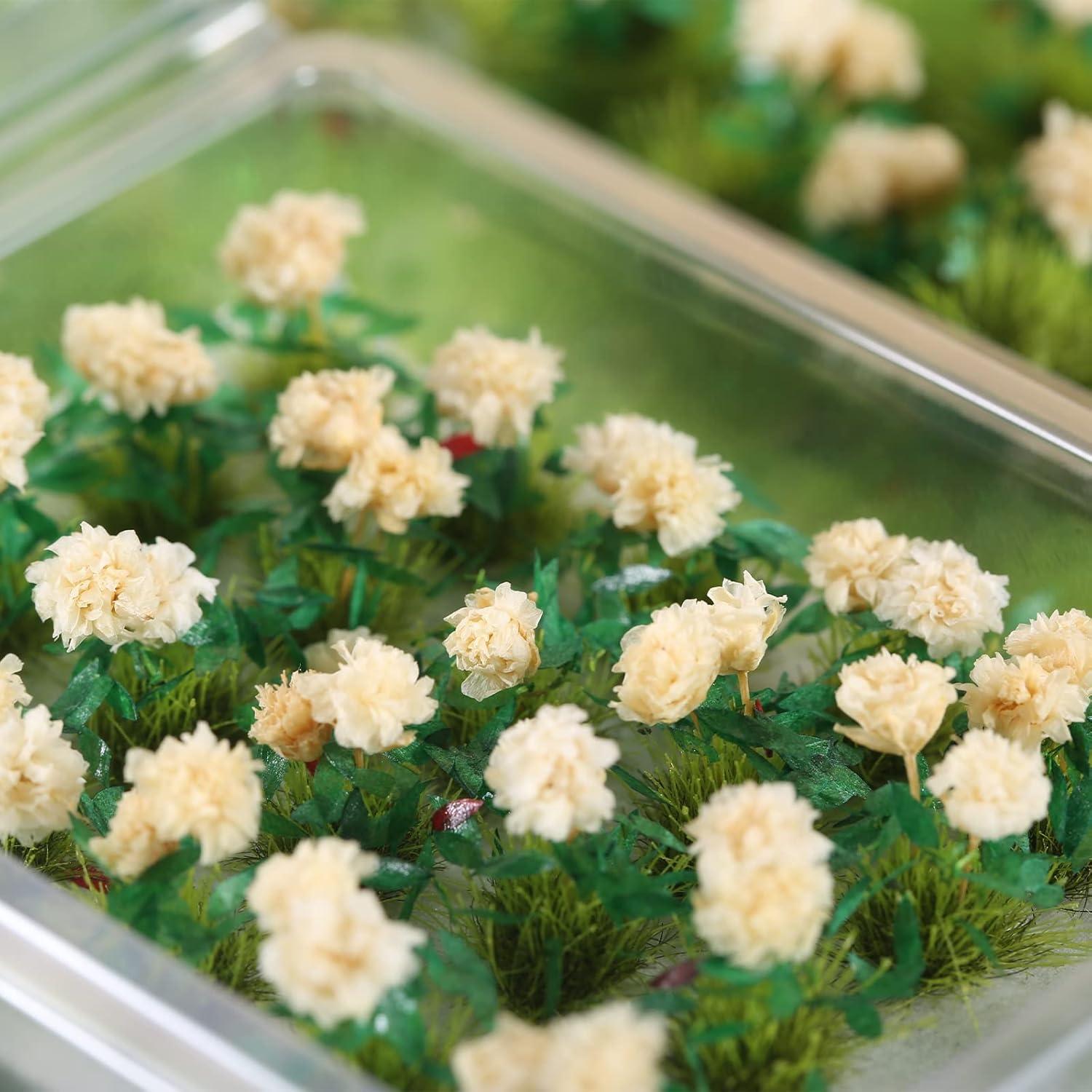 Yetaha 40 Racimos de Flores Artificiales Gardenia Blancas Miniaturas