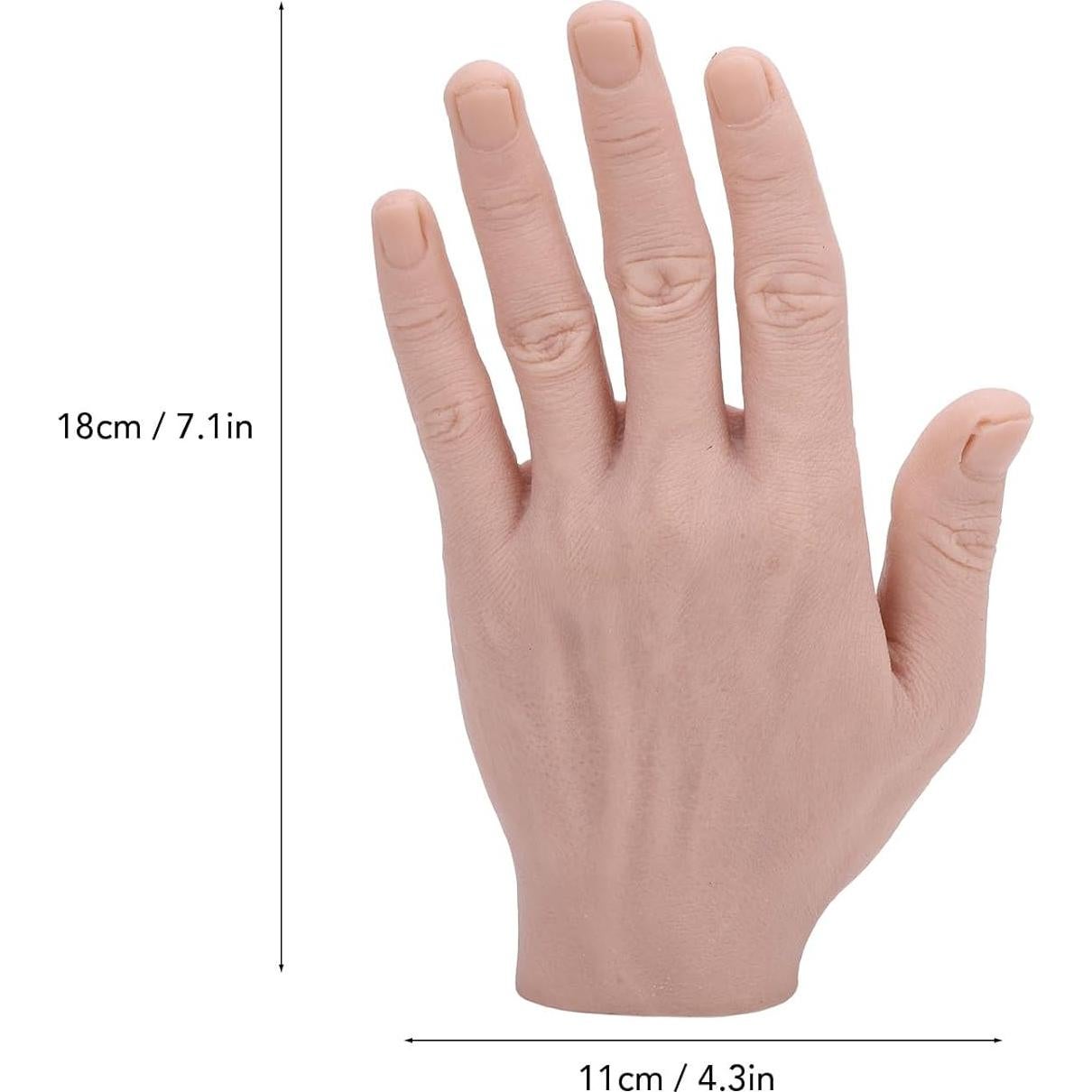 Mano Masculina de Silicona Reutilizable Fabater 18x11cm