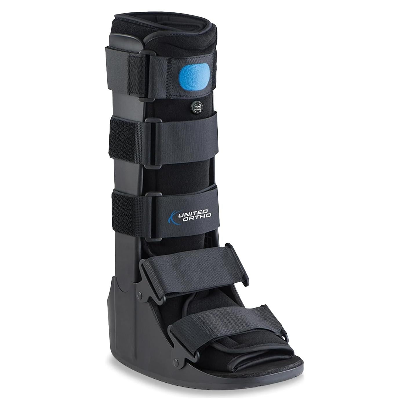 Bota de Fractura Air Cam Walker United Ortho, Extra Pequeña, Negra