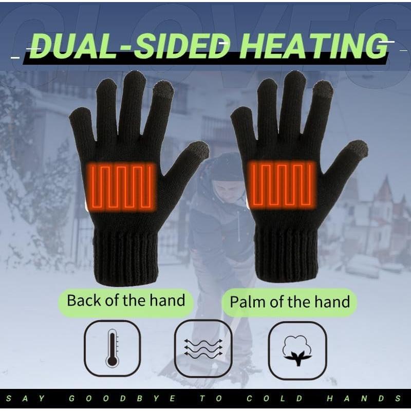 Guantes Térmicos USB Eskood para Invierno - Talla Única, Negro