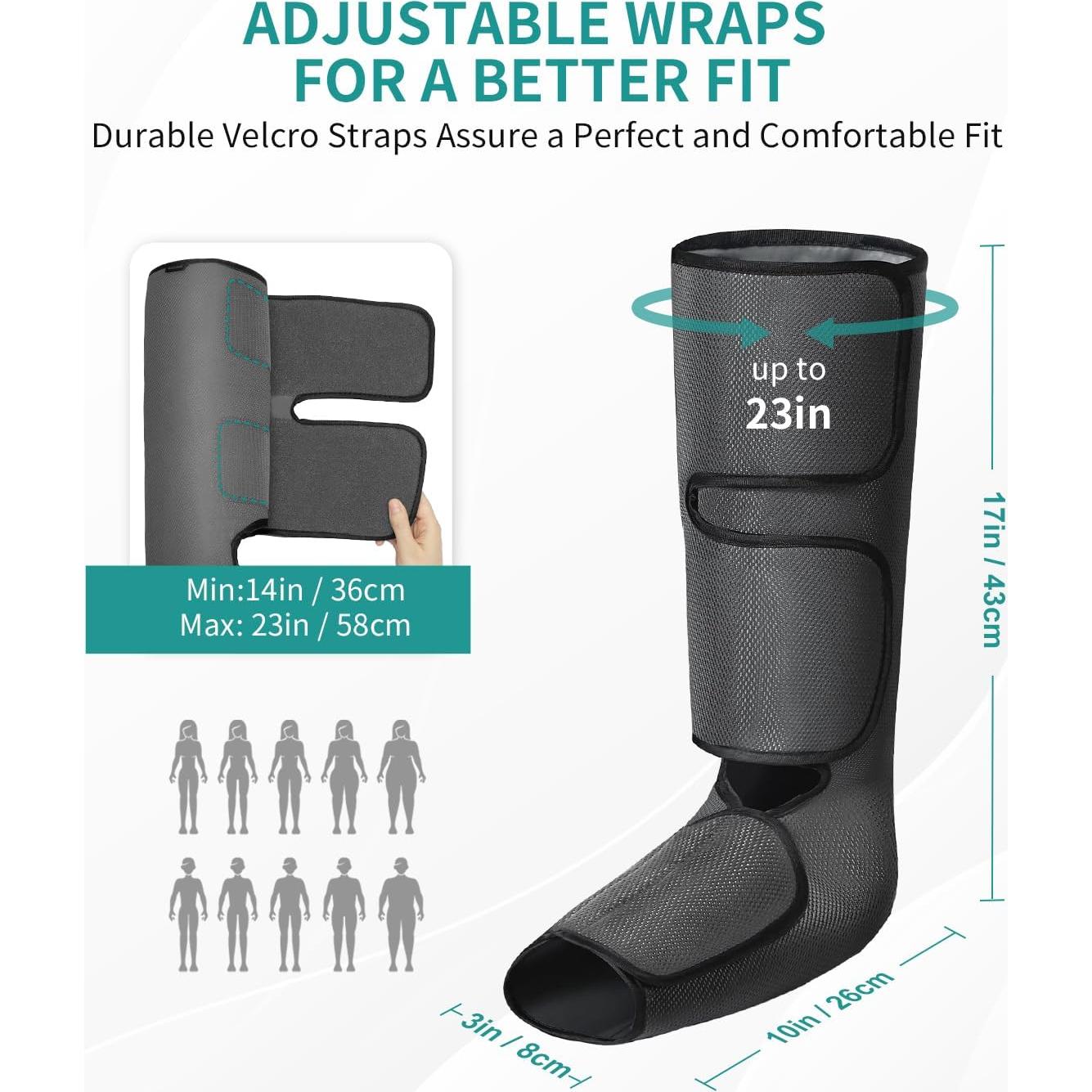 Masajeador de Piernas Nekteck FE-7204B Compresión Aire