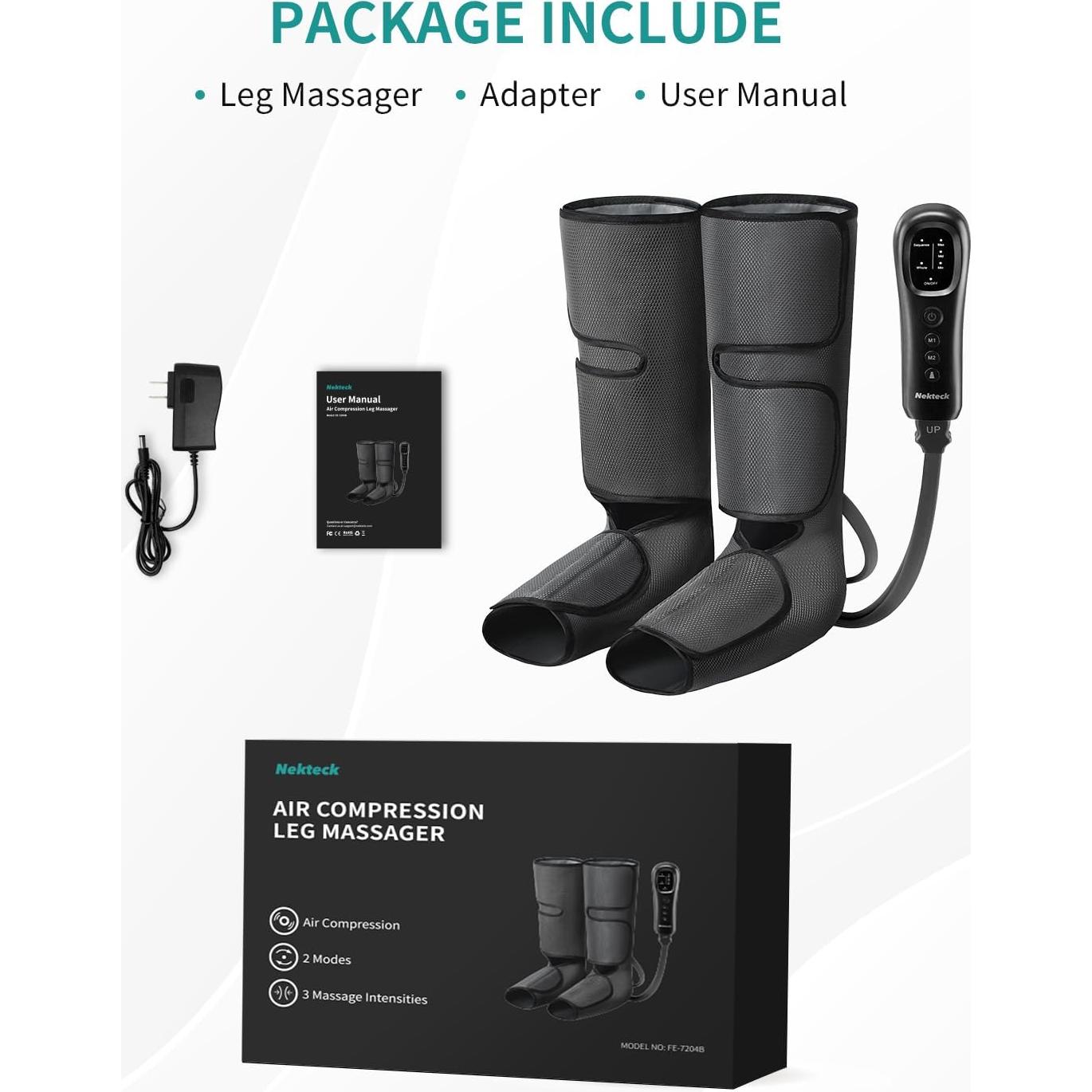 Masajeador de Piernas Nekteck FE-7204B Compresión Aire