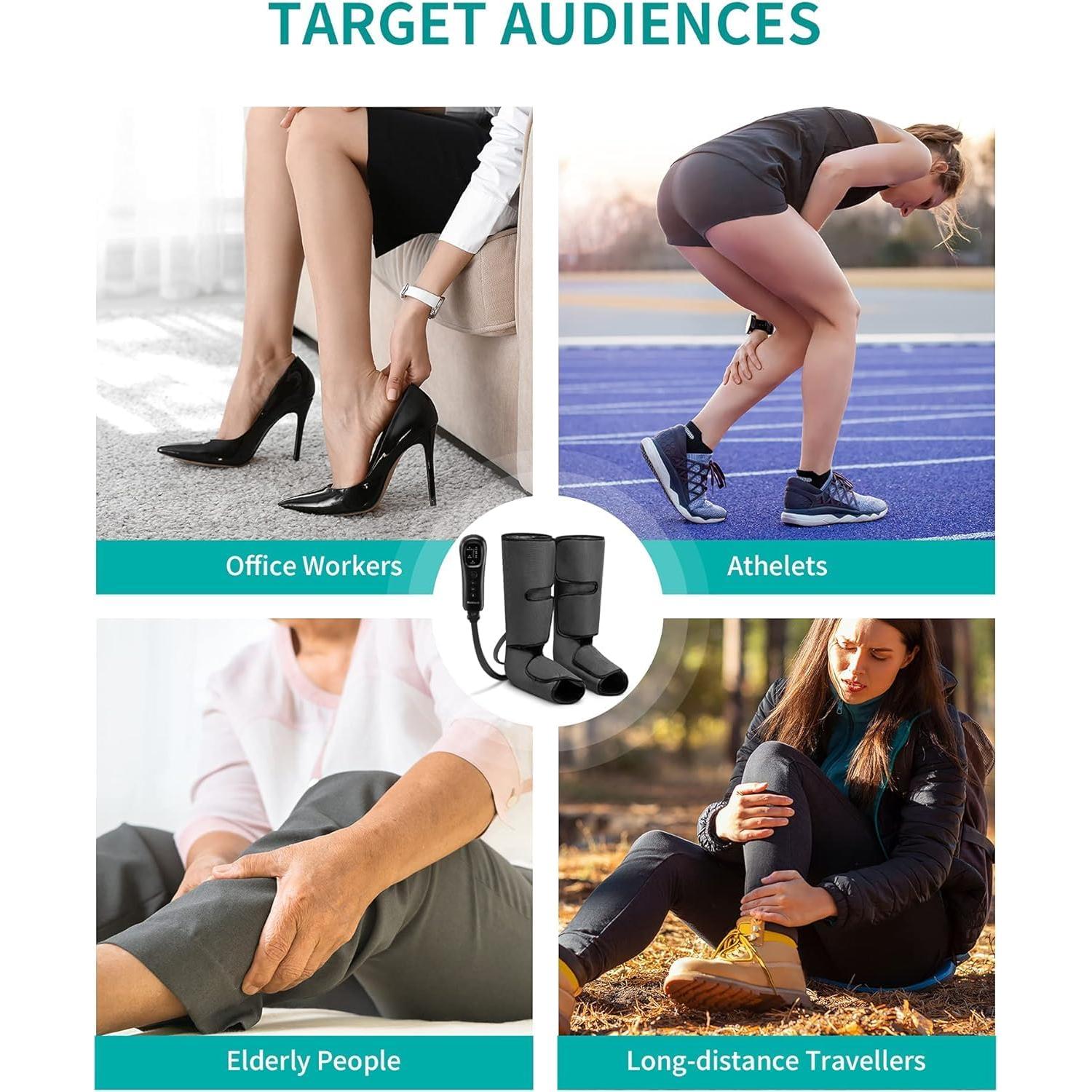 Masajeador de Piernas Nekteck FE-7204B Compresión Aire