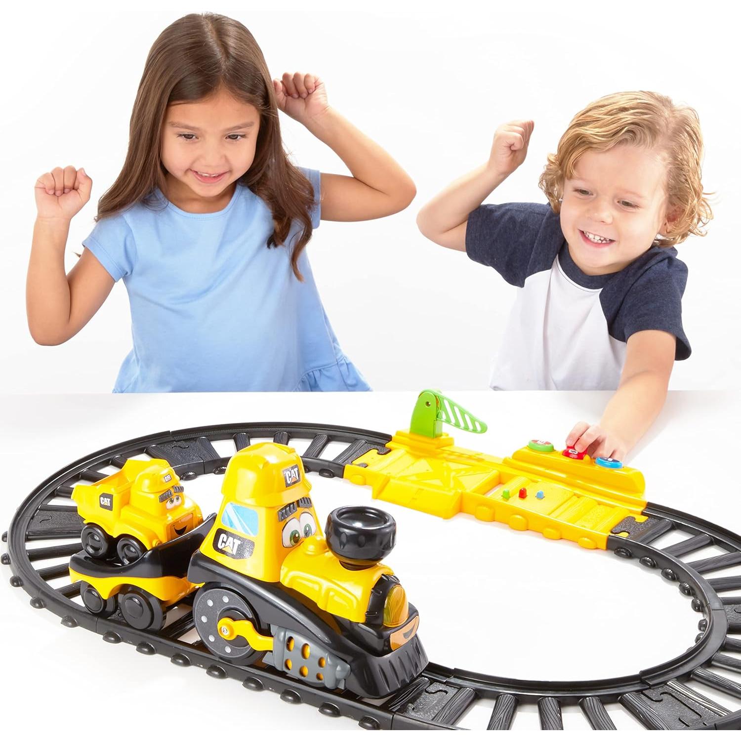 Set de Tren Motorizado CAT Power Track 8 Piezas Preescolar