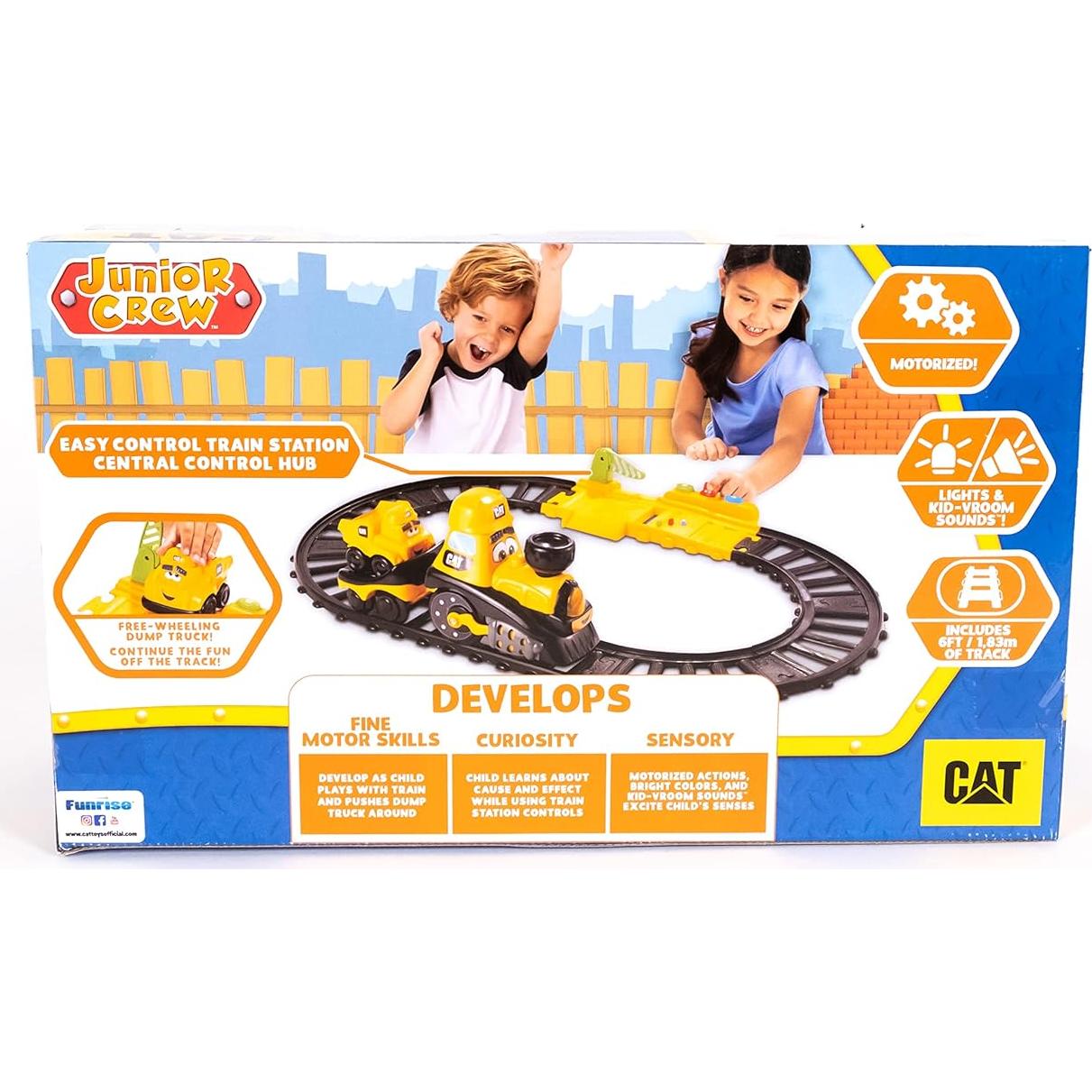 Set de Tren Motorizado CAT Power Track 8 Piezas Preescolar