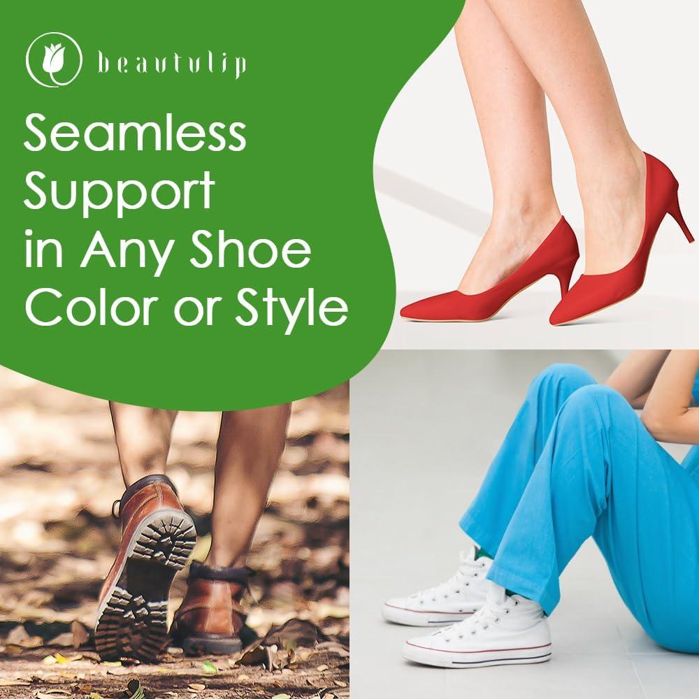 Inserts de Soporte Arqueado Beautulip para Pies Planos - Gel Beige