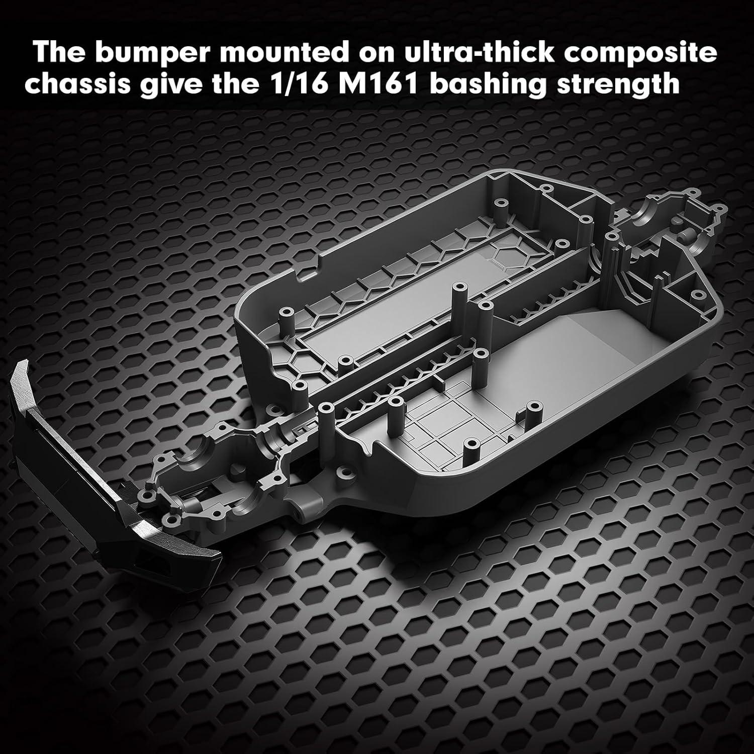 Coche RC Offroad MEW4 4X4 Sin Escobillas 42 Km/h Rojo Negro