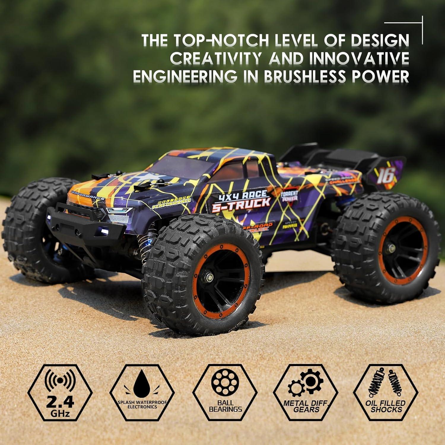 Coche RC Brushless HAIBOXING 16890A 1/16 4X4 Off-Road 48 km/h