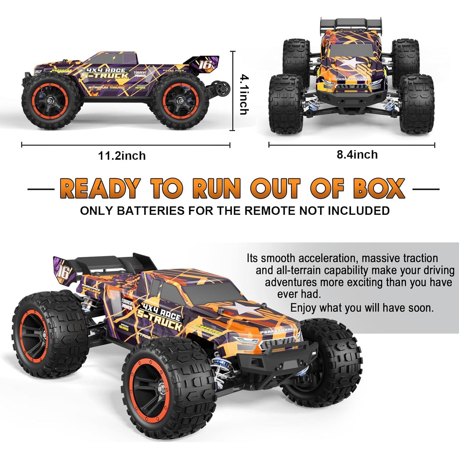 Coche RC Brushless HAIBOXING 16890A 1/16 4X4 Off-Road 48 km/h