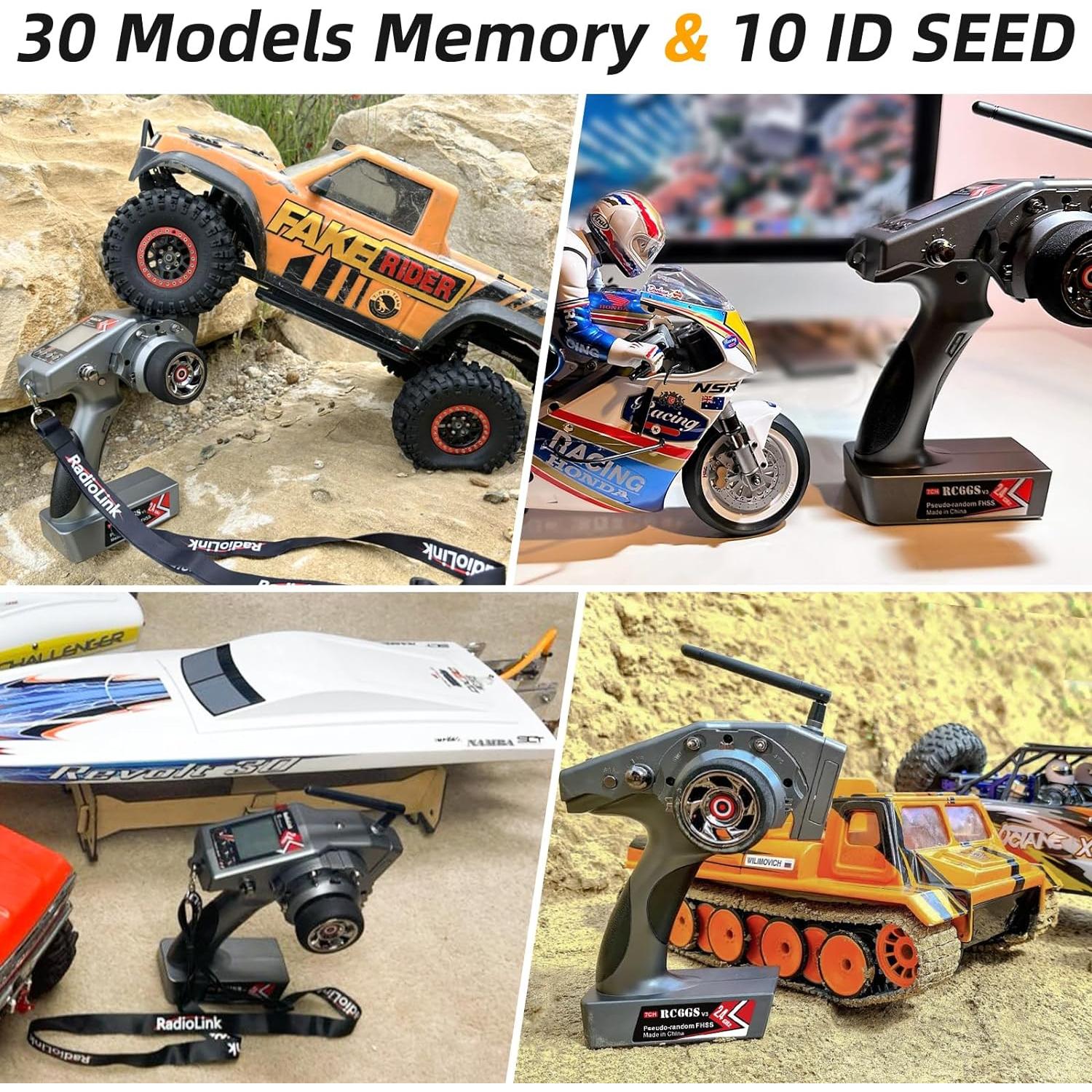 Radiolink RC6GS V3 Transmisor 7 Canales con Receptor R7FG