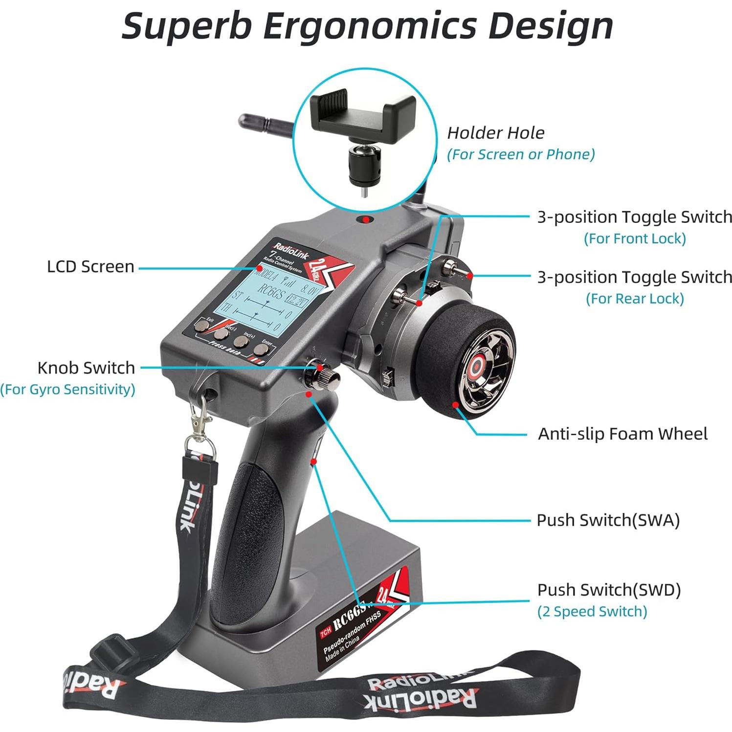 Radiolink RC6GS V3 Transmisor 7 Canales con Receptor R7FG