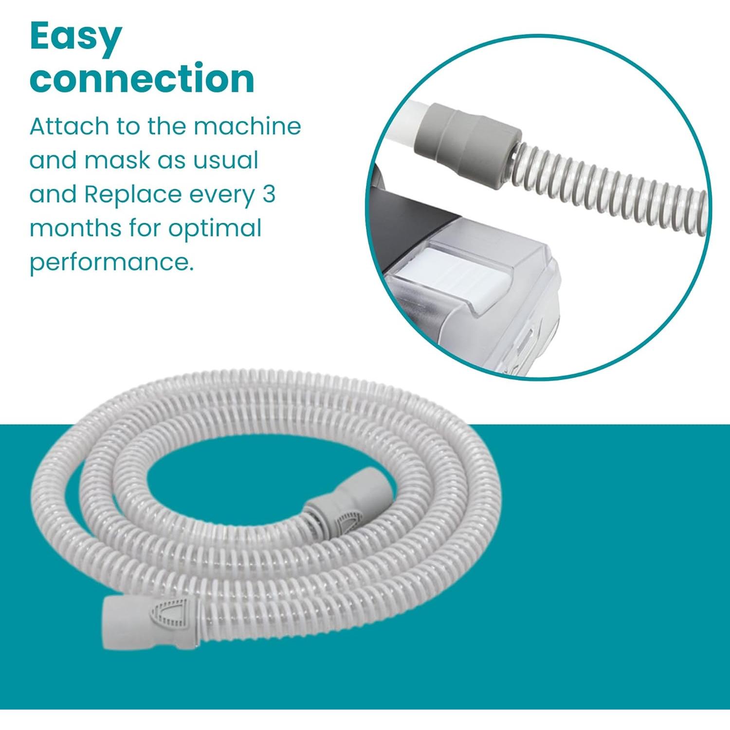 Manguera CPAP LifeSource 15mm Gris 1.83m Grado Médico