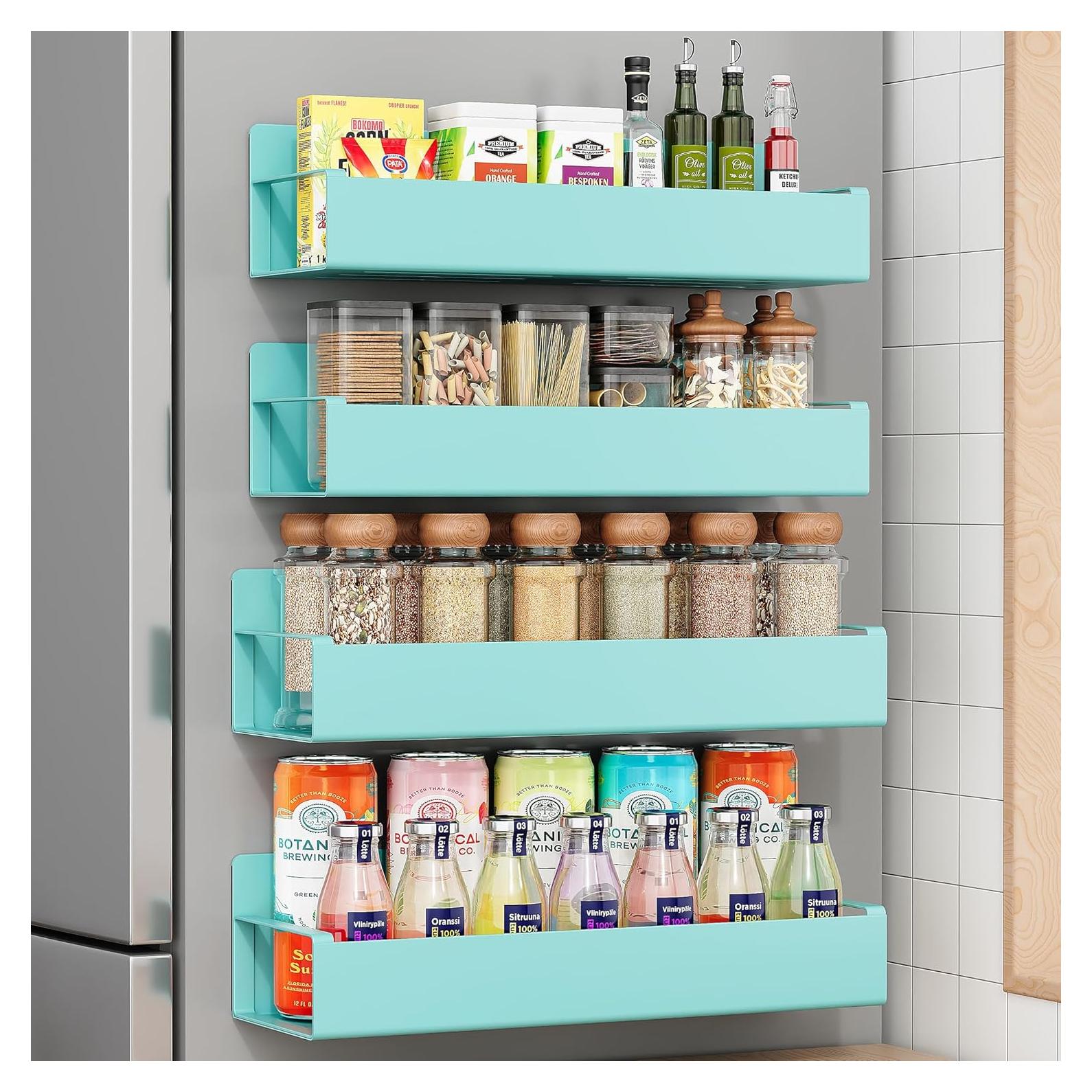 Estantes Magnéticos para Especias Vetacsion 4 Piezas Azul