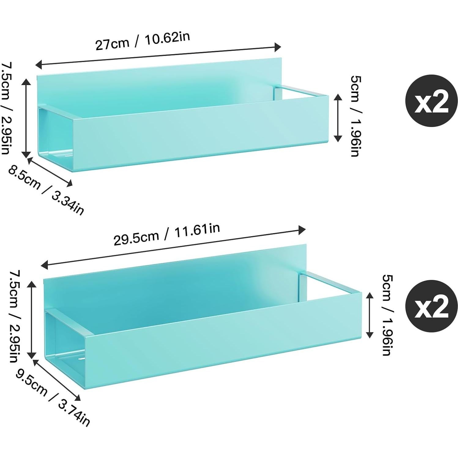 Estantes Magnéticos para Especias Vetacsion 4 Piezas Azul