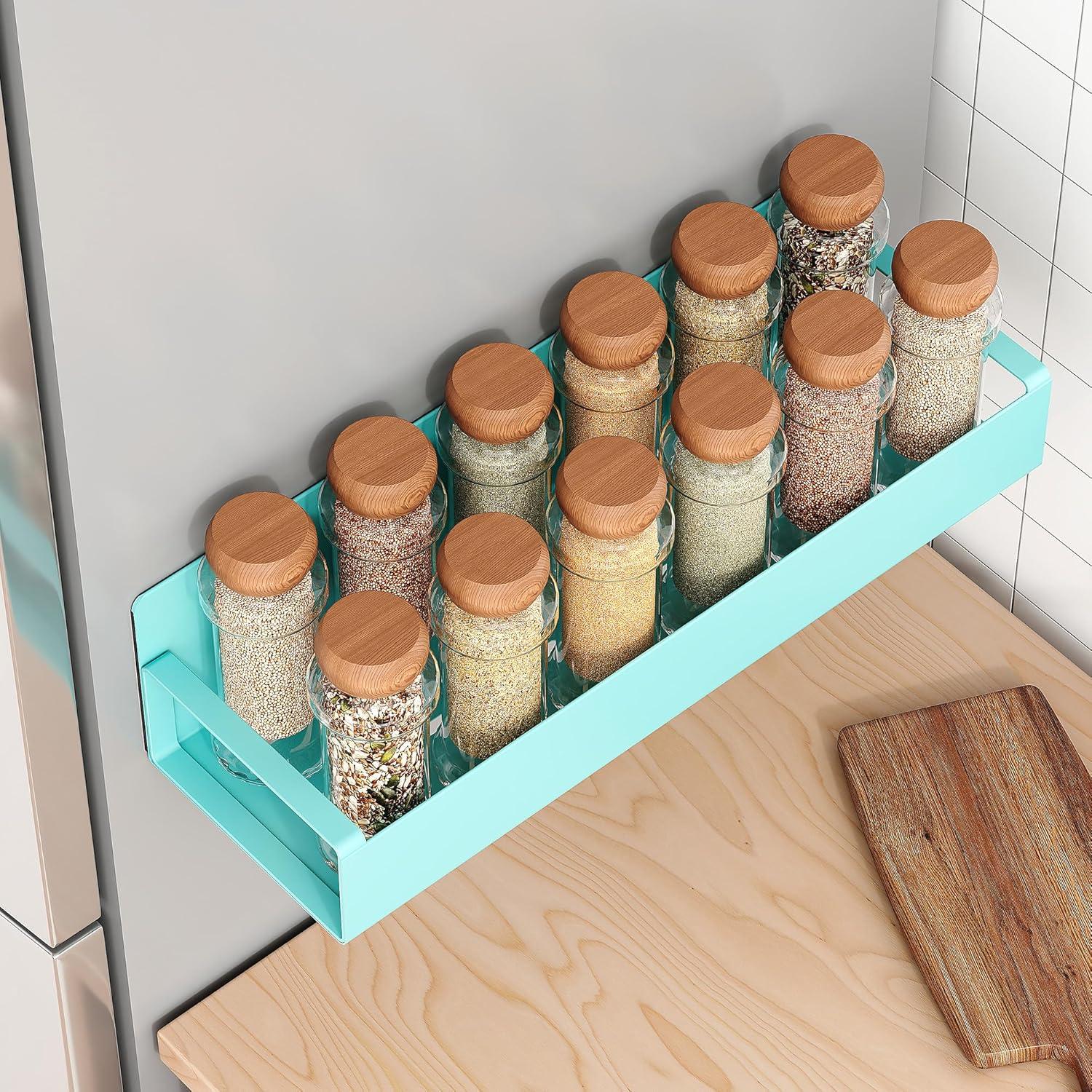 Estantes Magnéticos para Especias Vetacsion 4 Piezas Azul