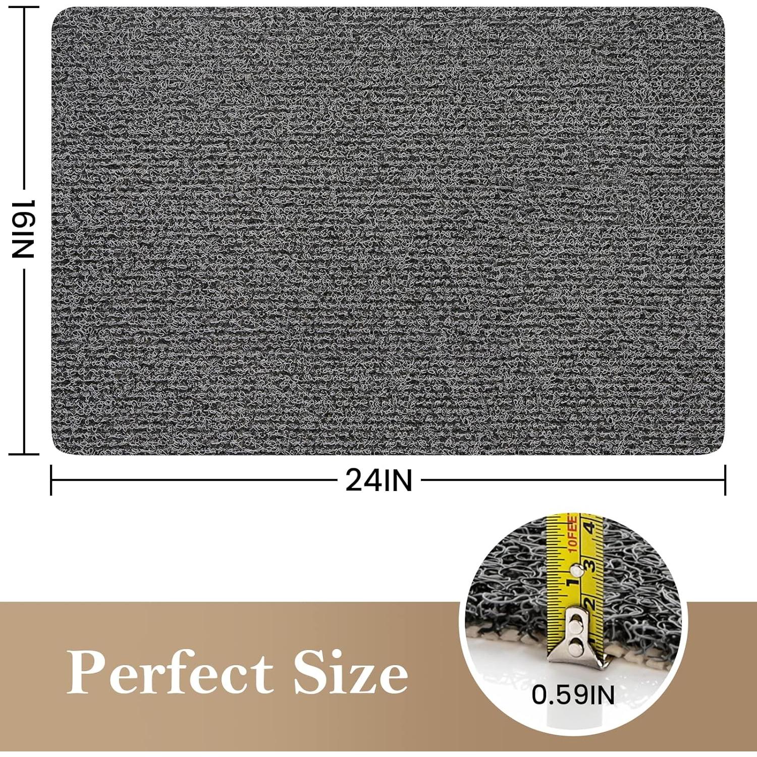 Alfombra de Ducha Antideslizante SoftDuo 61x41 cm PVC Negra