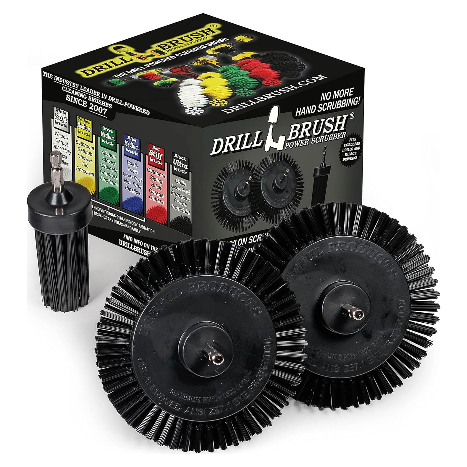 Kit de Cepillos de Limpieza para Taladro Drillbrush - Negro