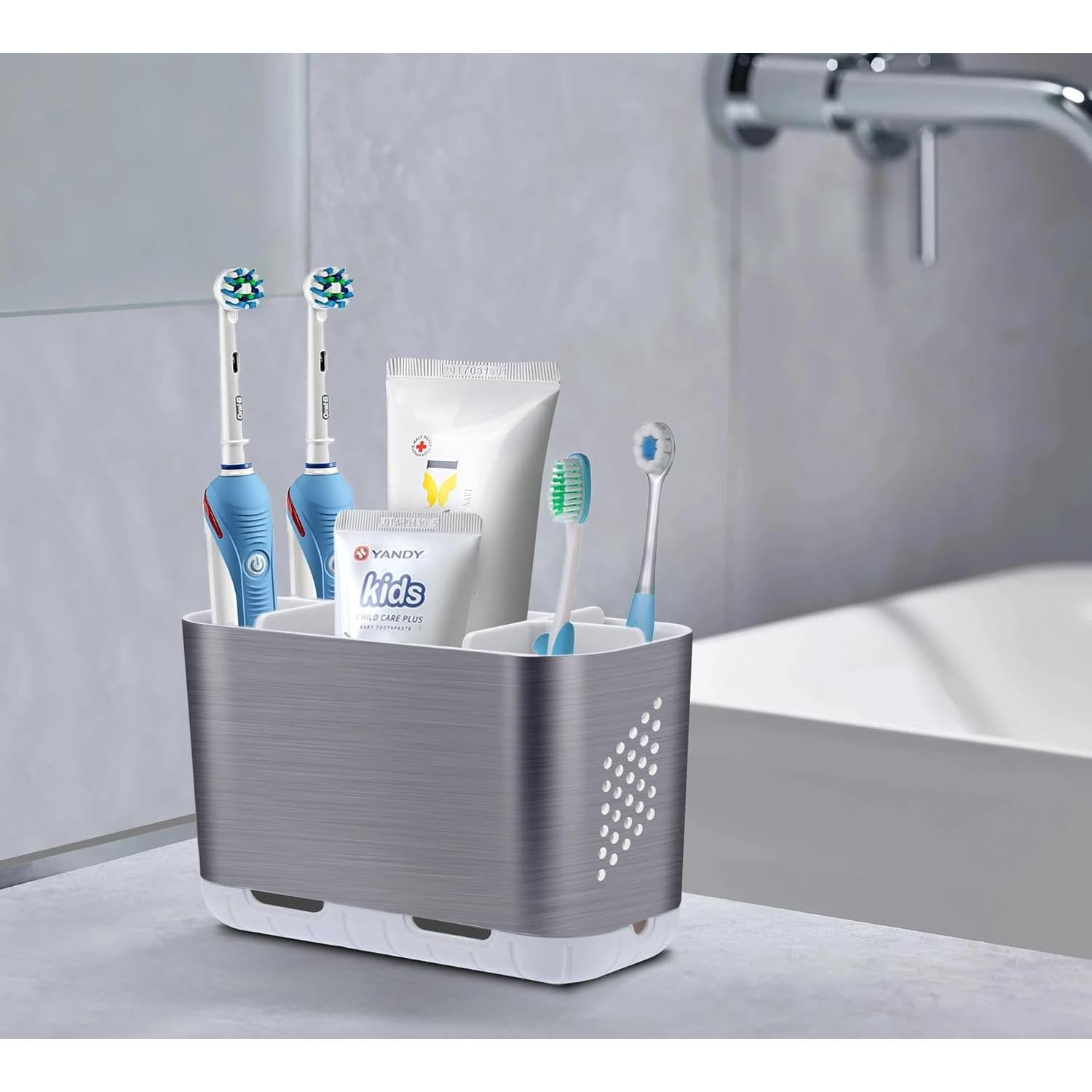 Soporte para Cepillos de Dientes LAFARA Desmontable Antideslizante